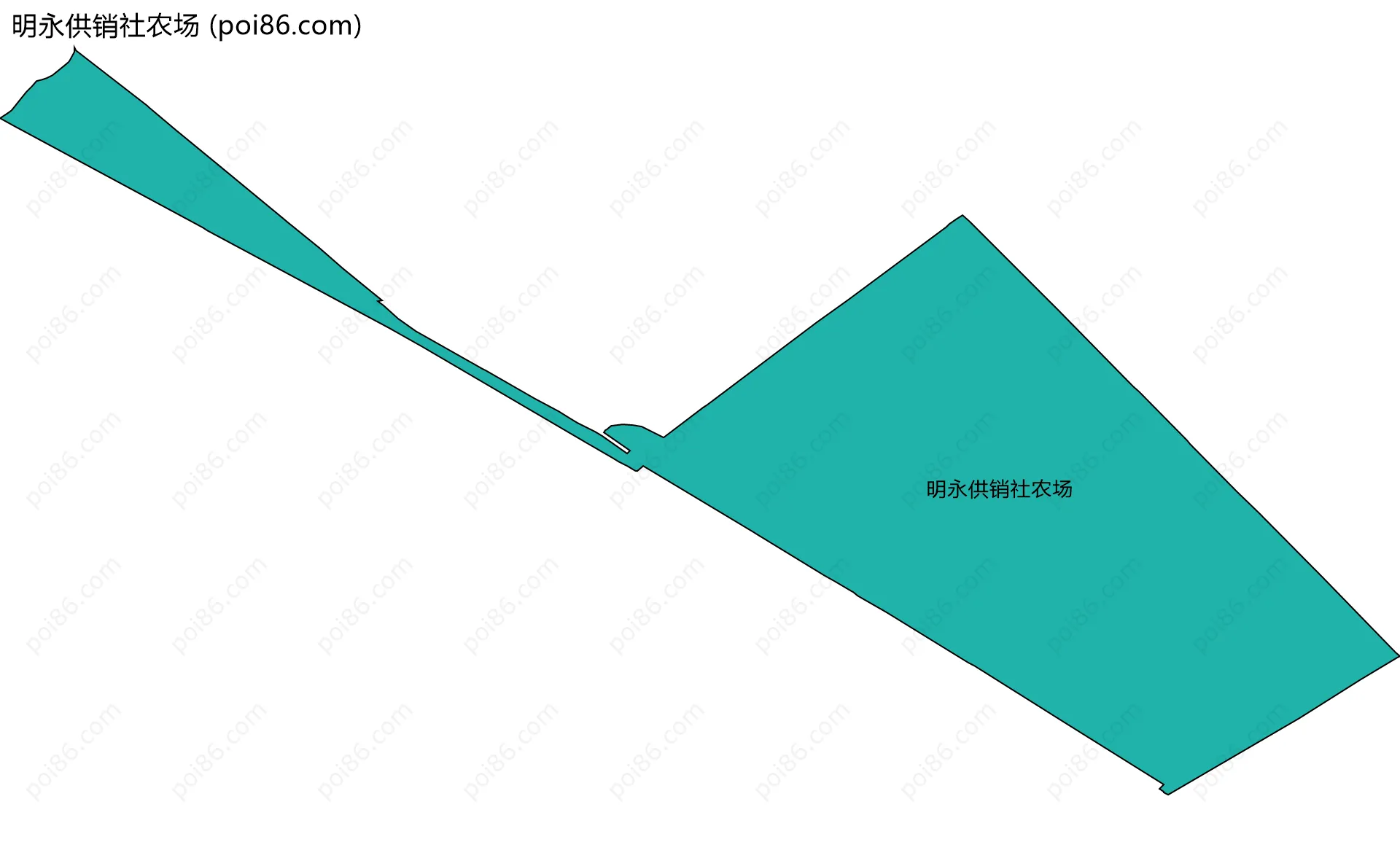 明永供销社农场边界地图
