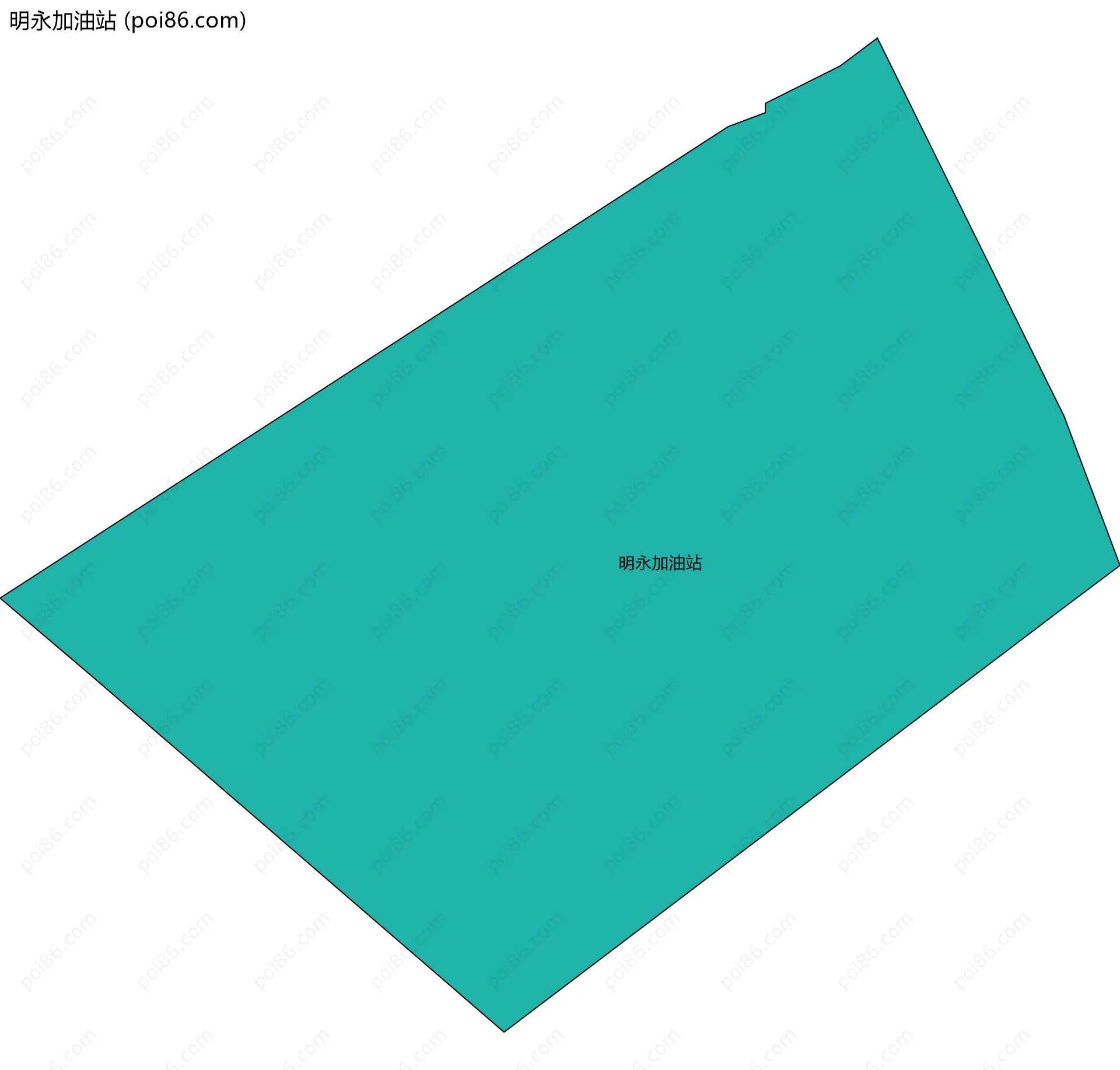 明永加油站边界地图