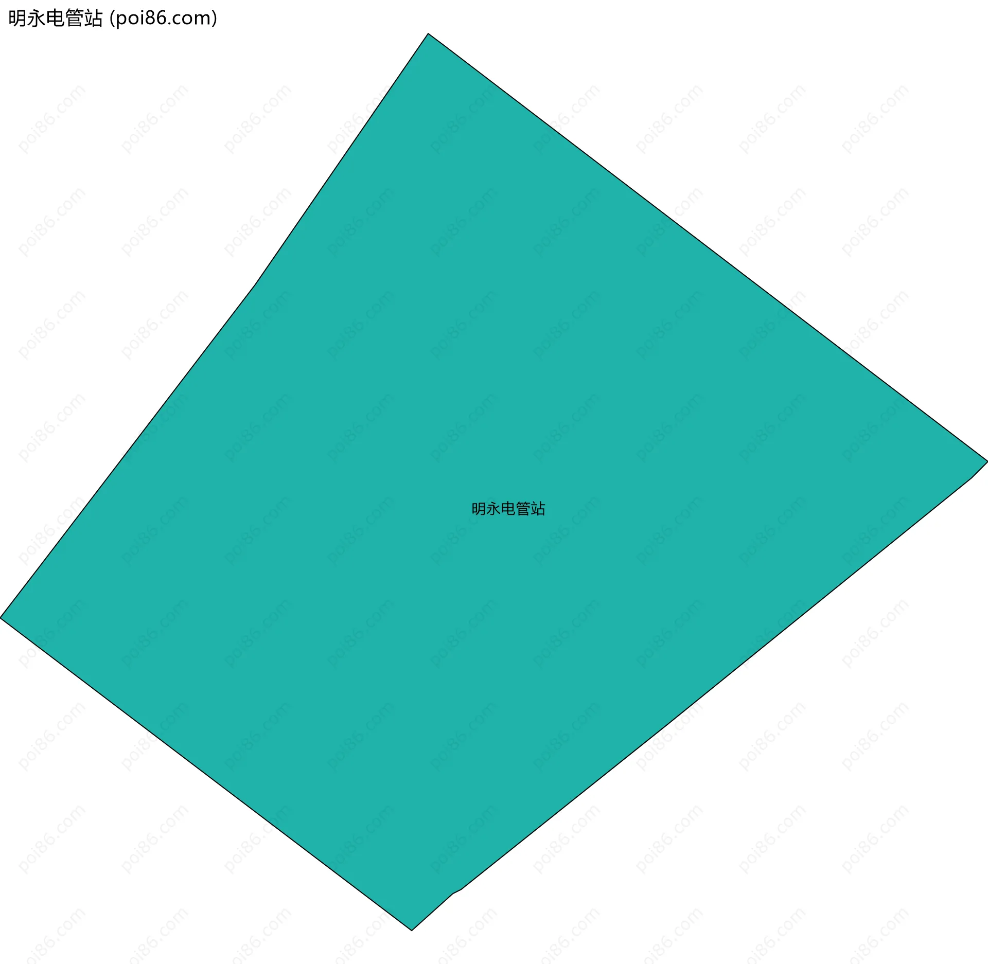 明永电管站边界地图