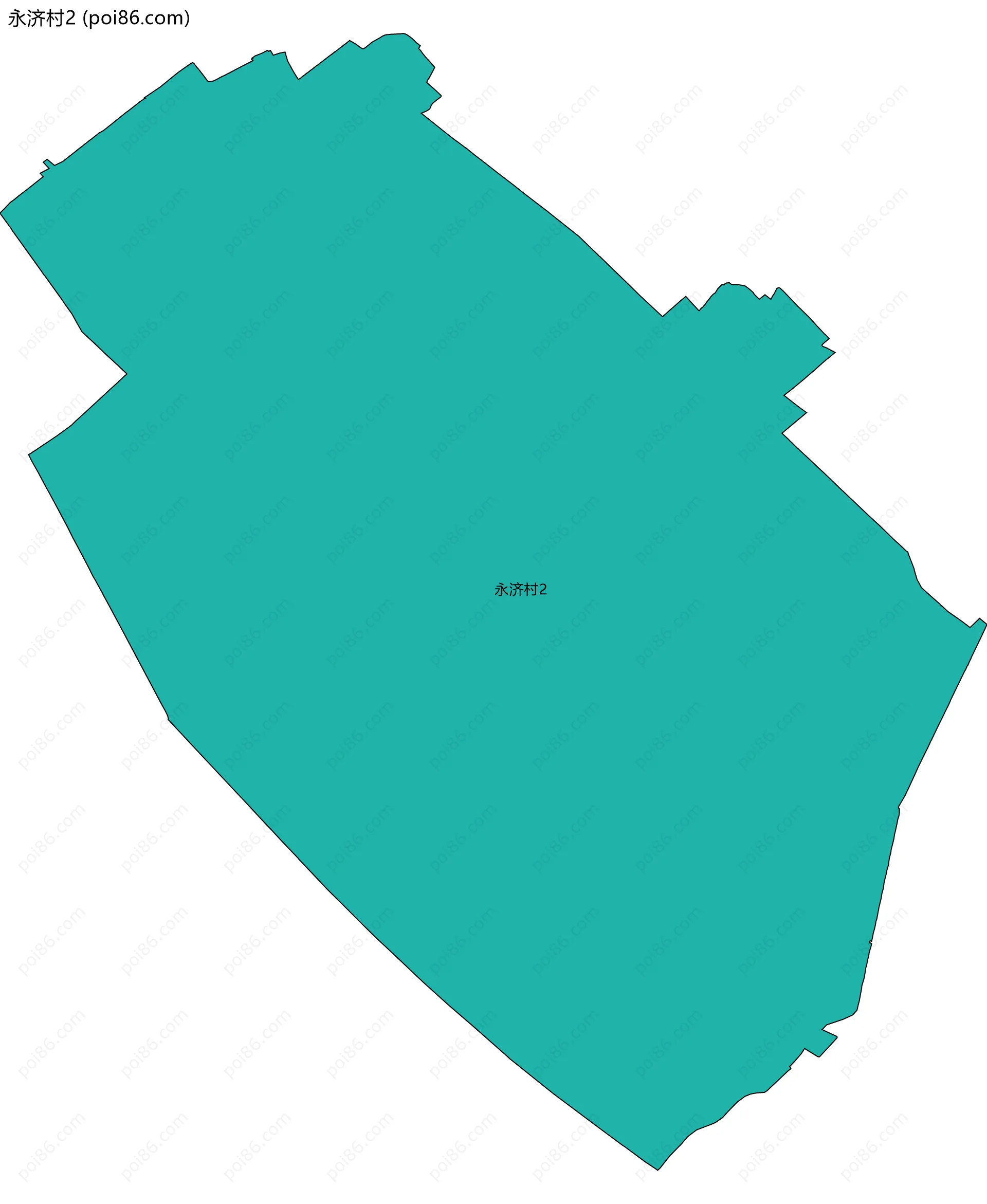 永济村2边界地图