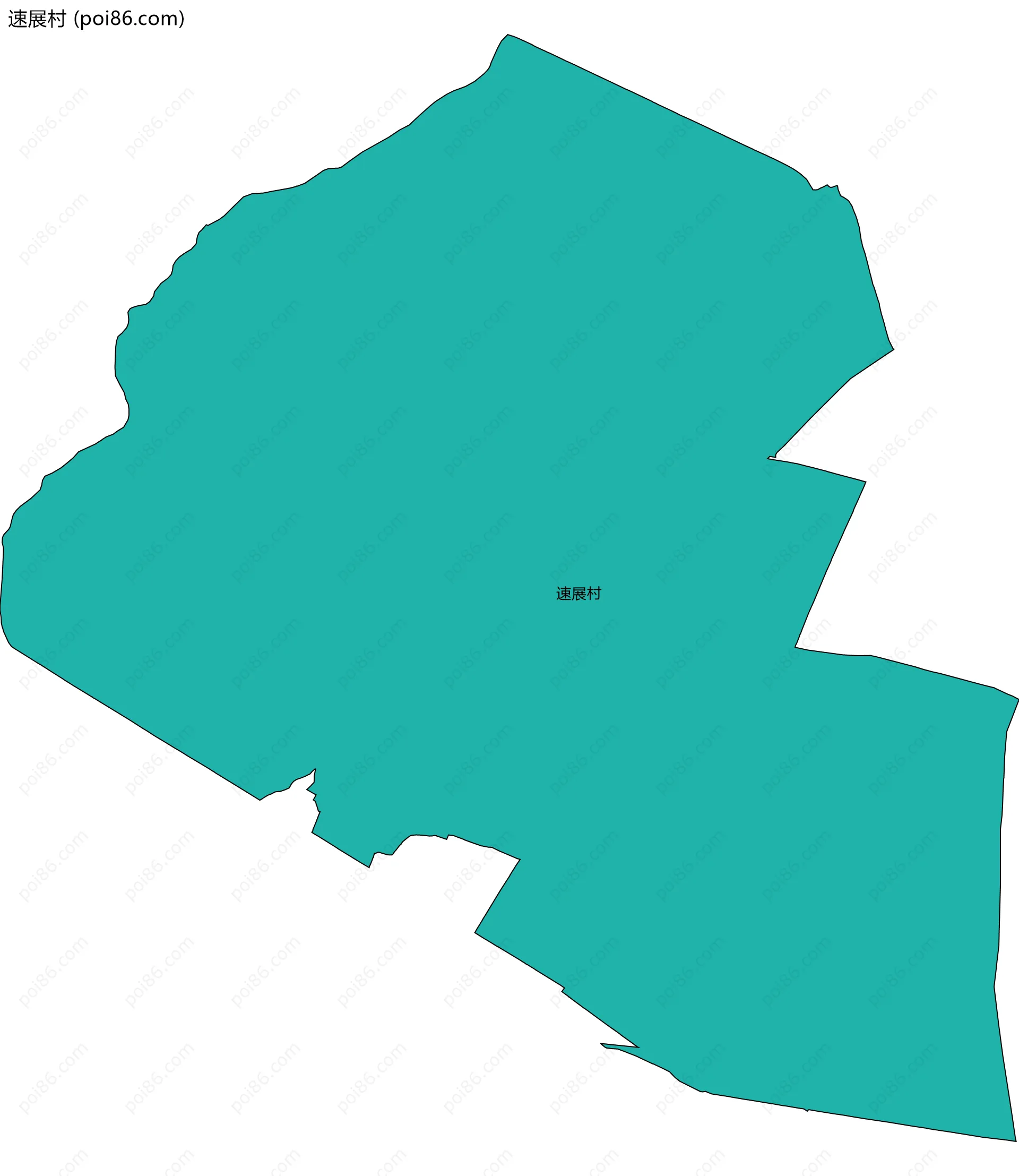 速展村边界地图