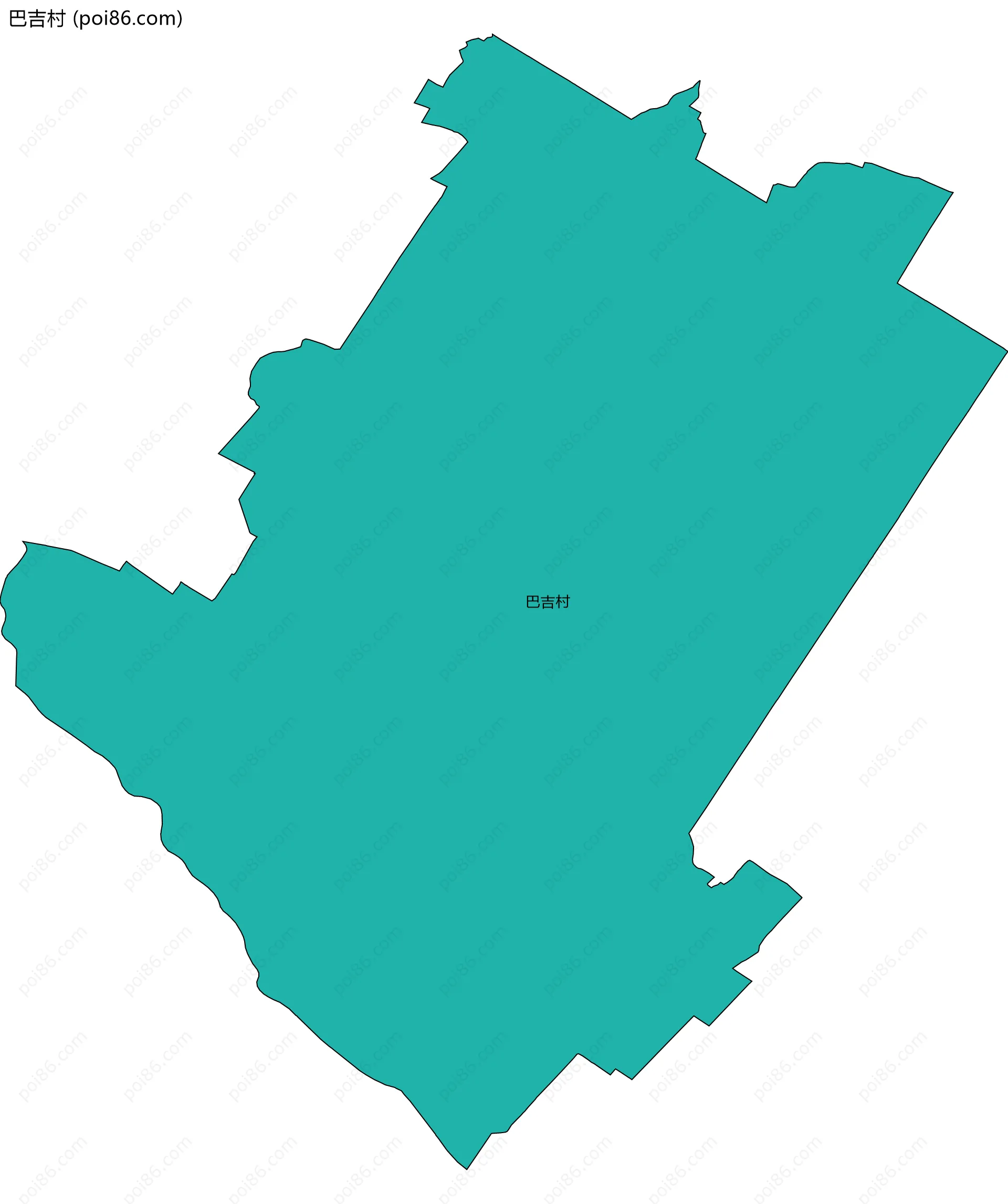 巴吉村边界地图