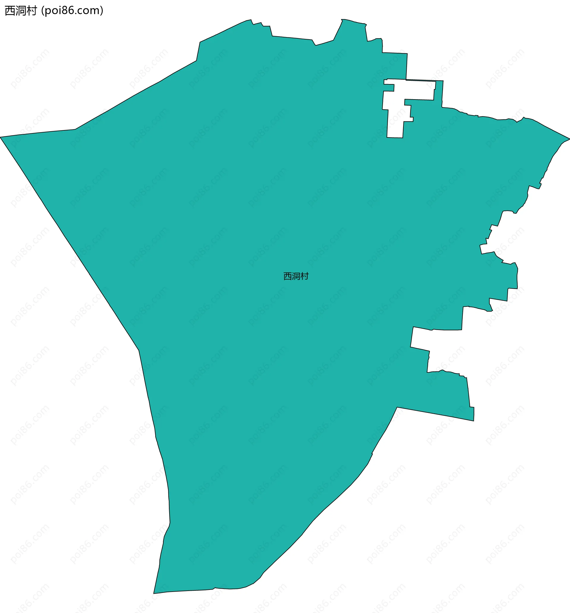 西洞村边界地图