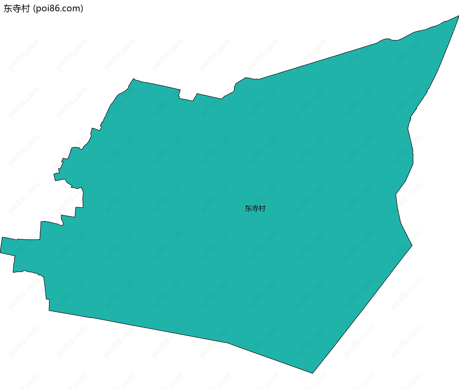 东寺村边界地图