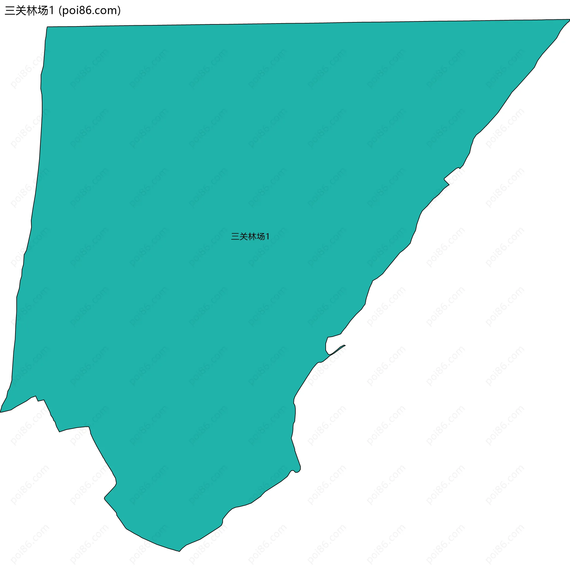 三关林场1边界地图