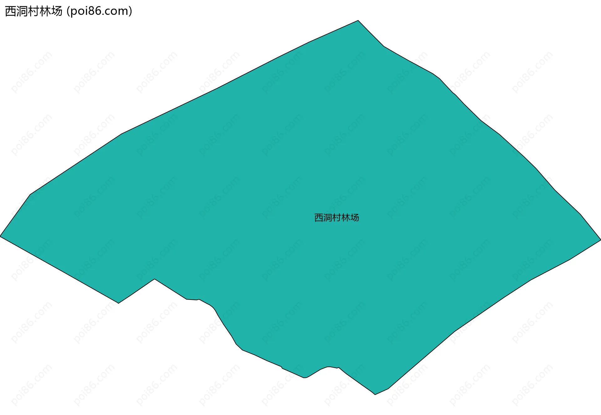 西洞村林场边界地图