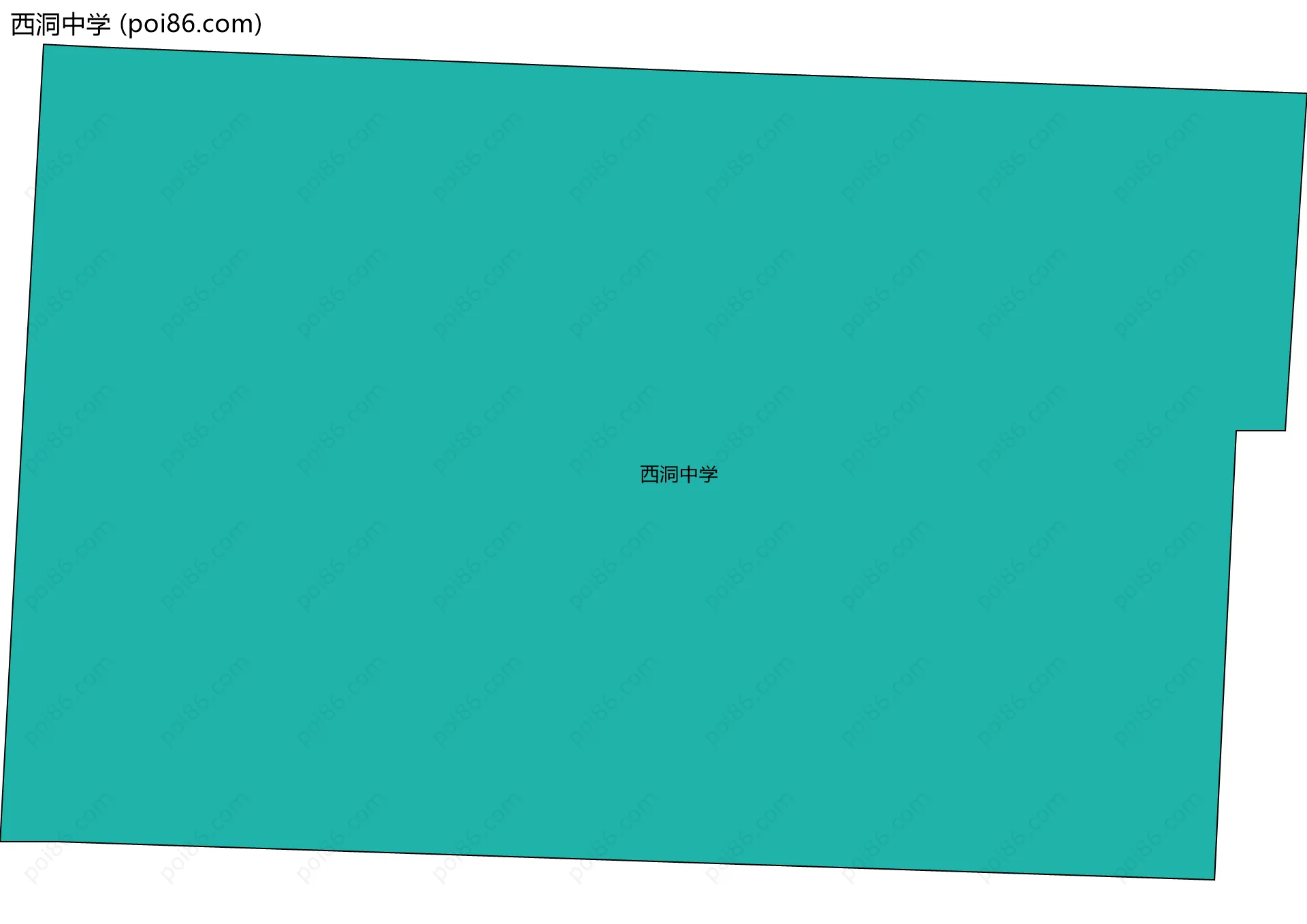 西洞中学边界地图
