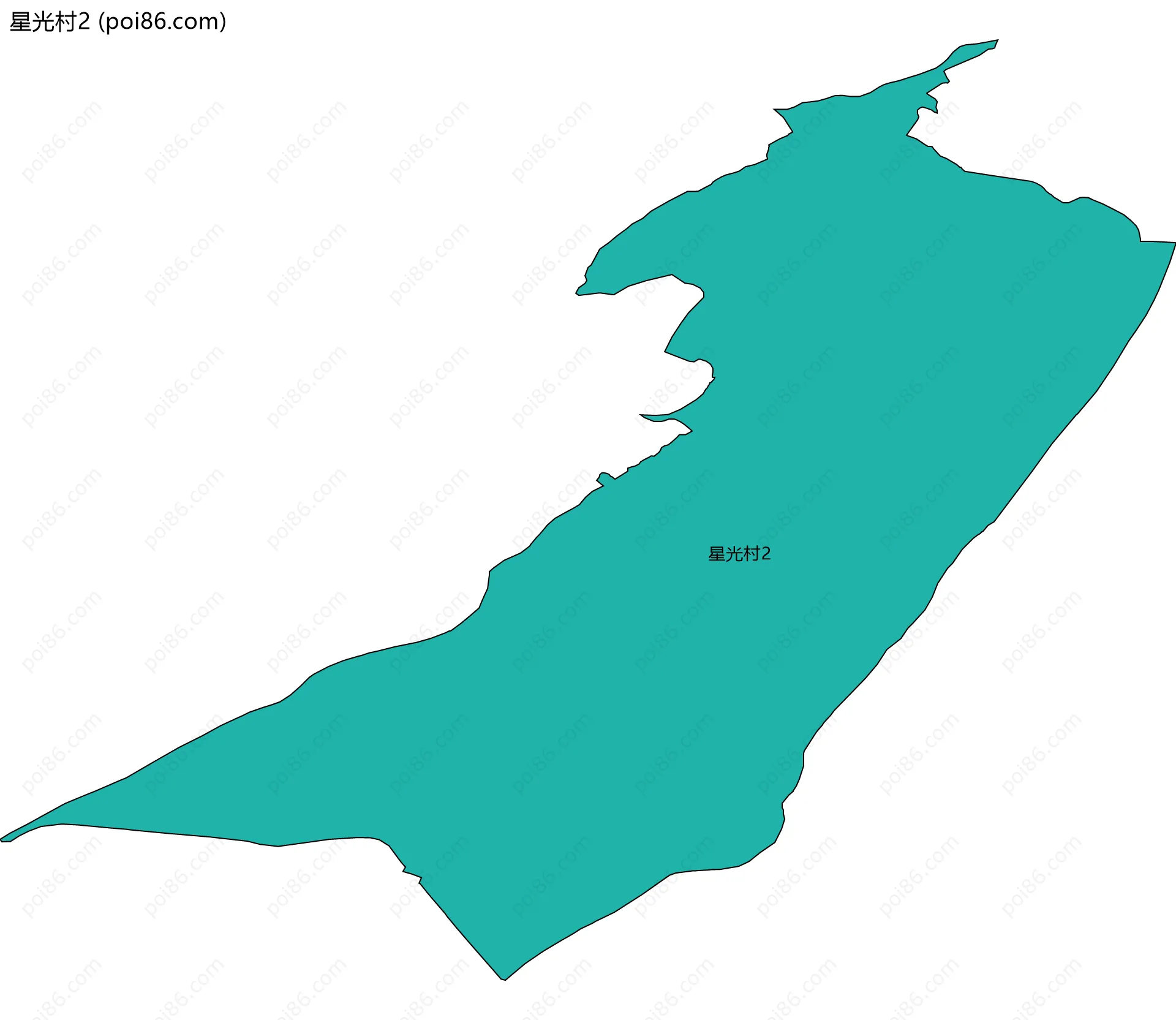 星光村2边界地图