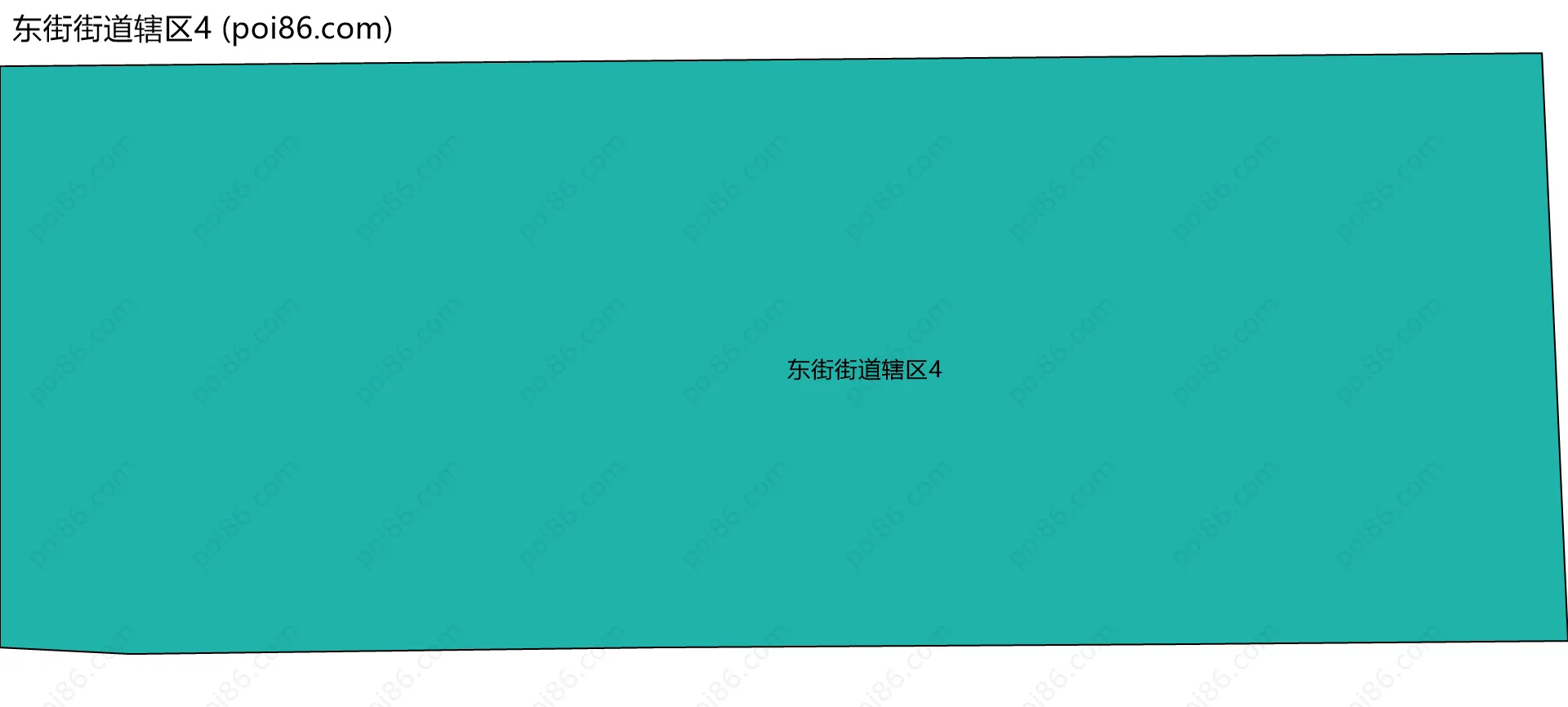 东街街道辖区4边界地图