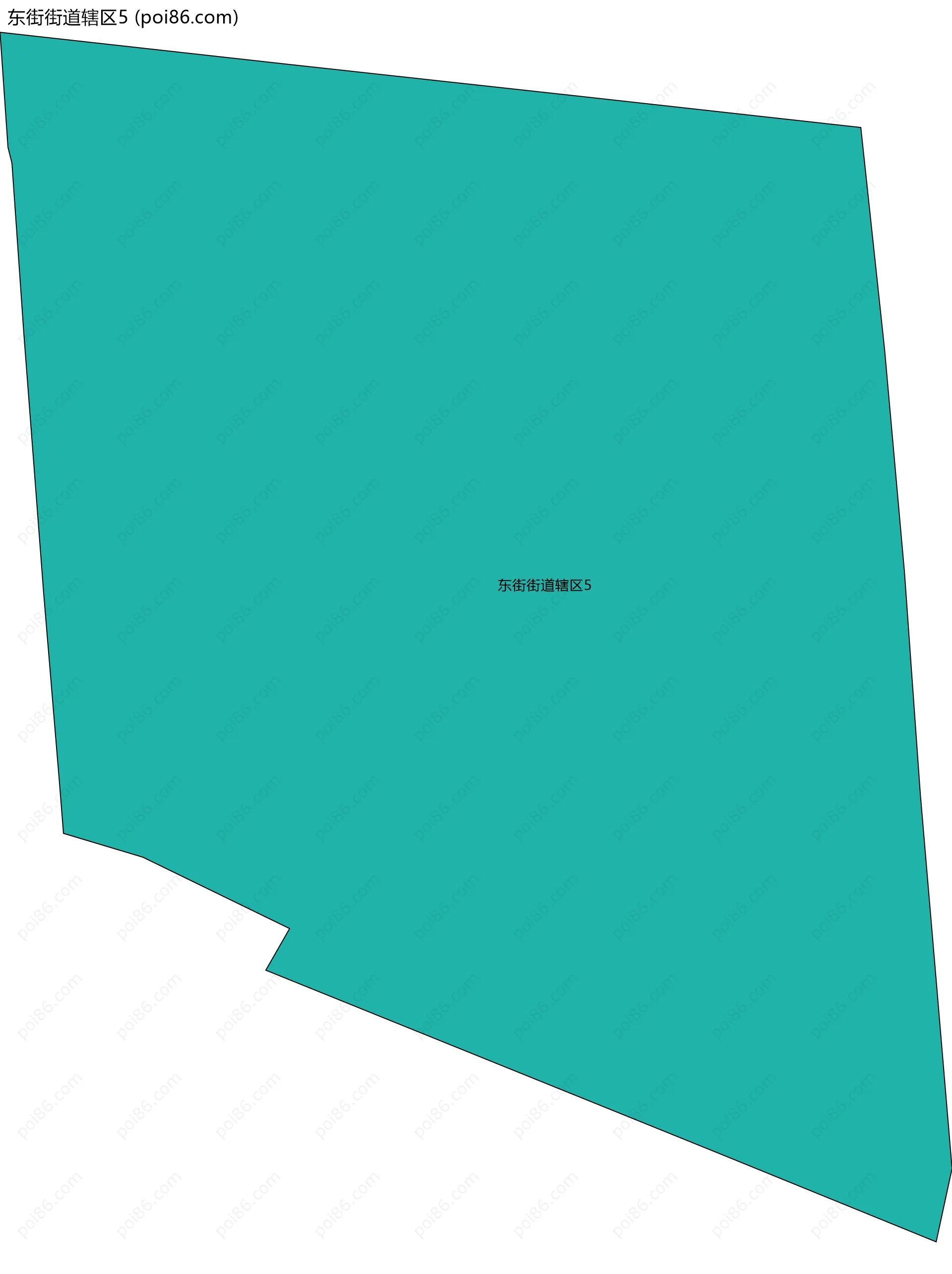 东街街道辖区5边界地图