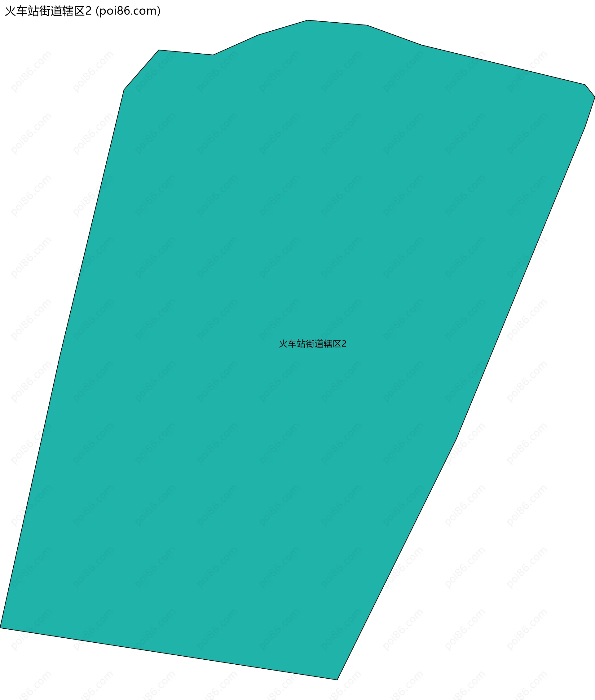 火车站街道辖区2边界地图