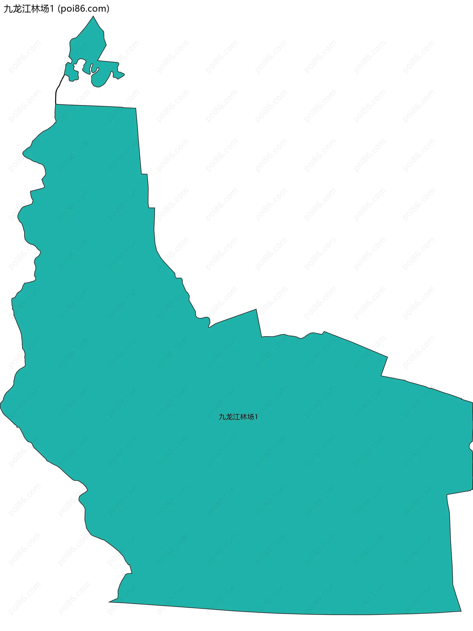 九龙江林场1边界地图