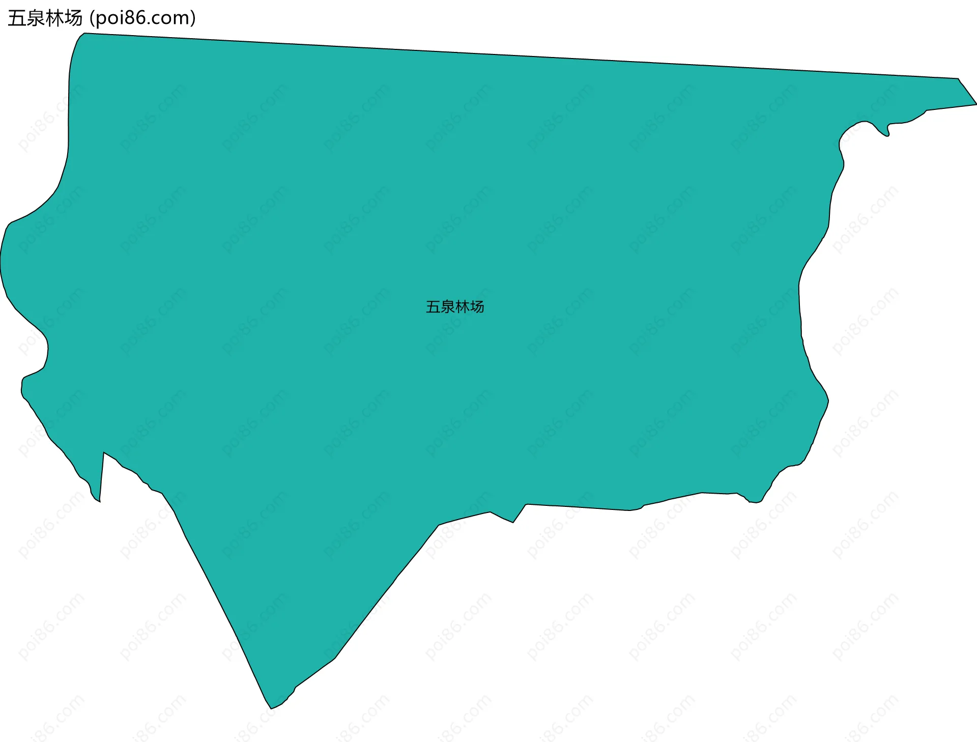 五泉林场边界地图