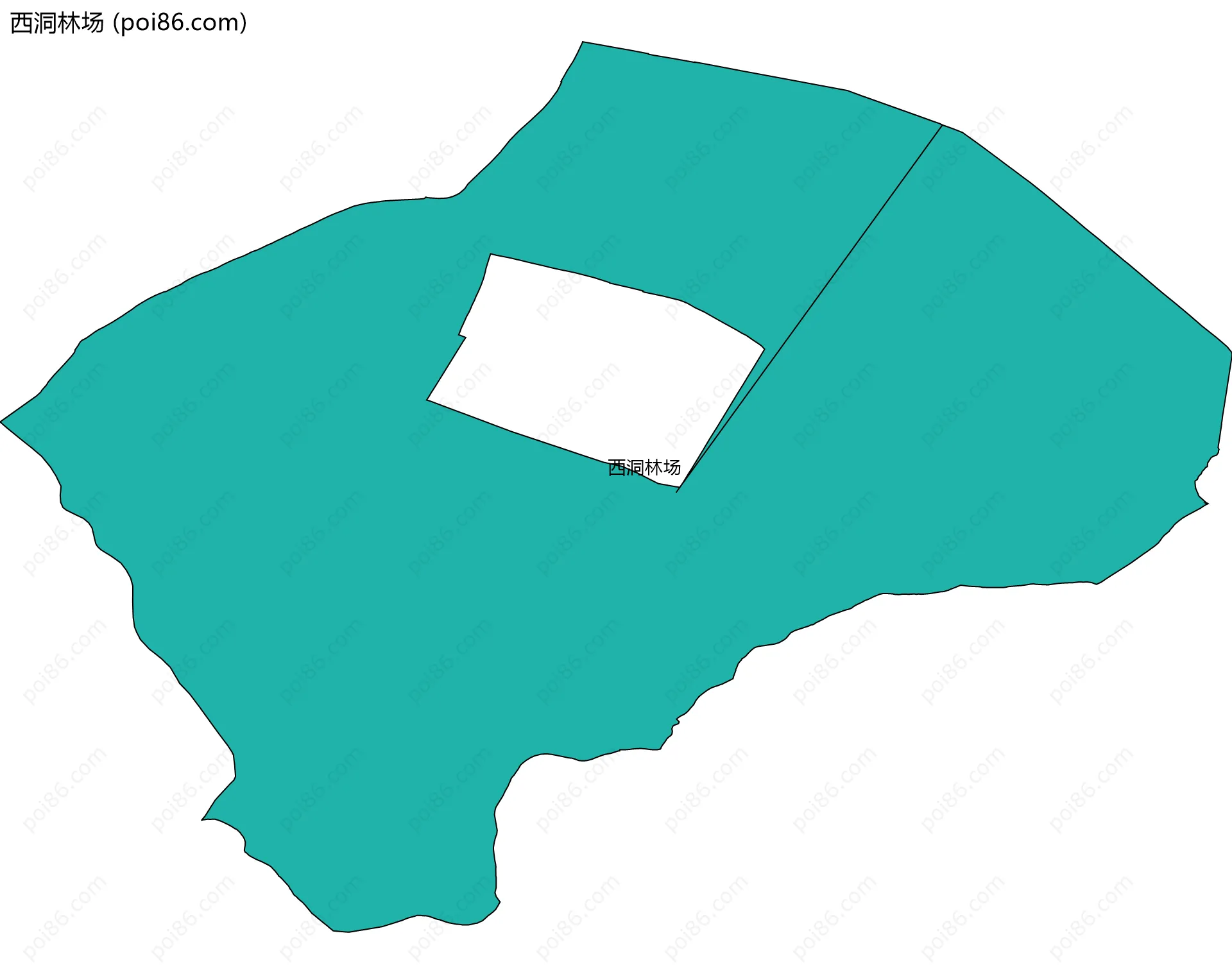 西洞林场边界地图
