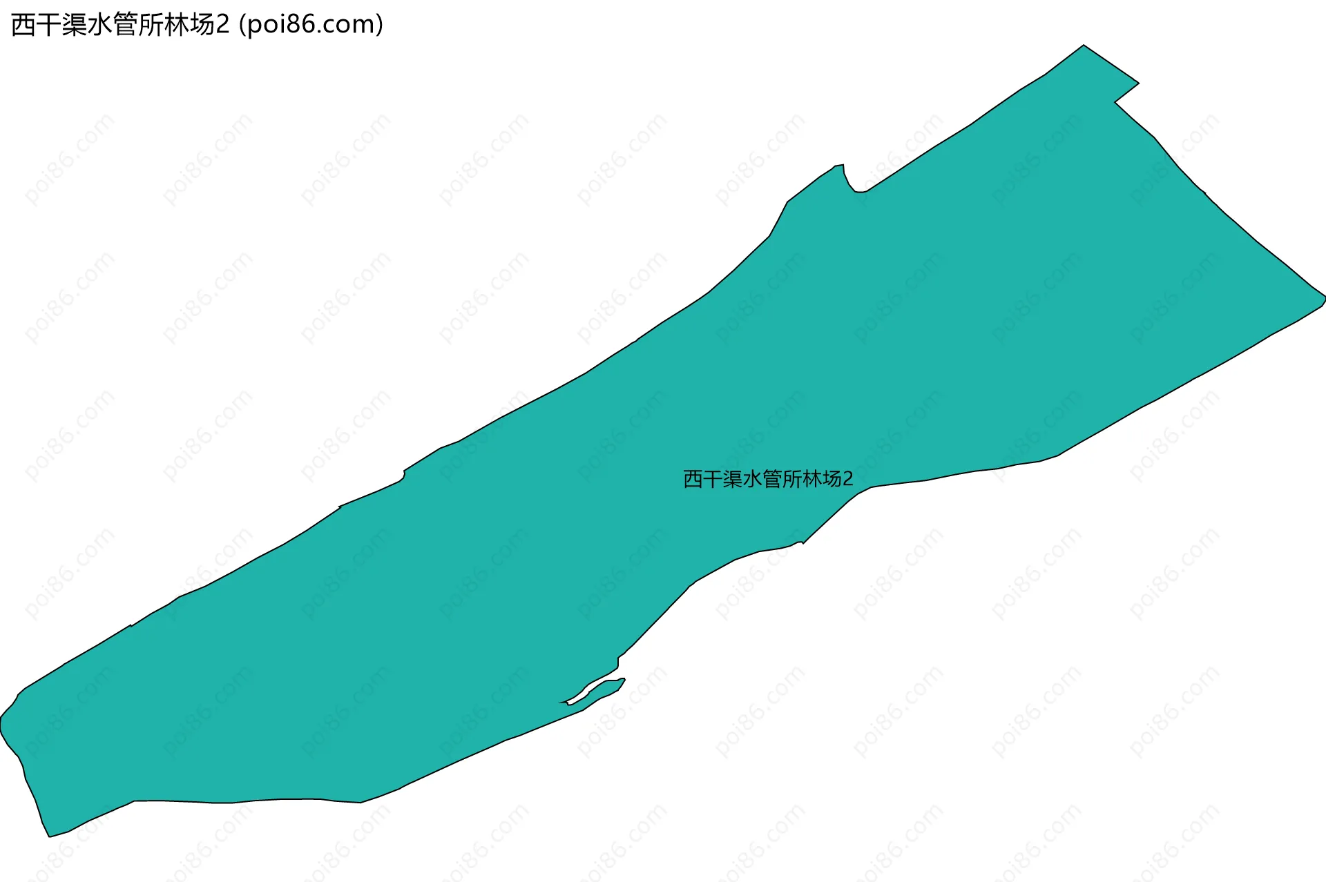 西干渠水管所林场2边界地图