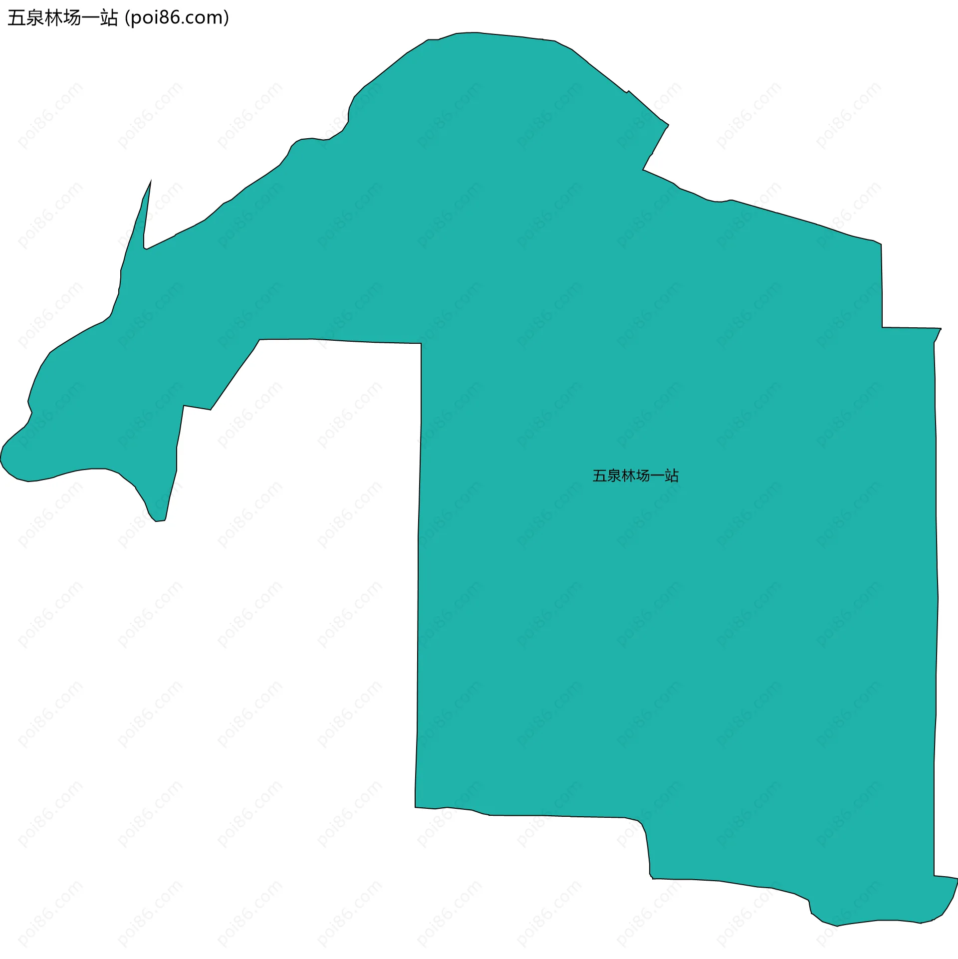 五泉林场一站边界地图