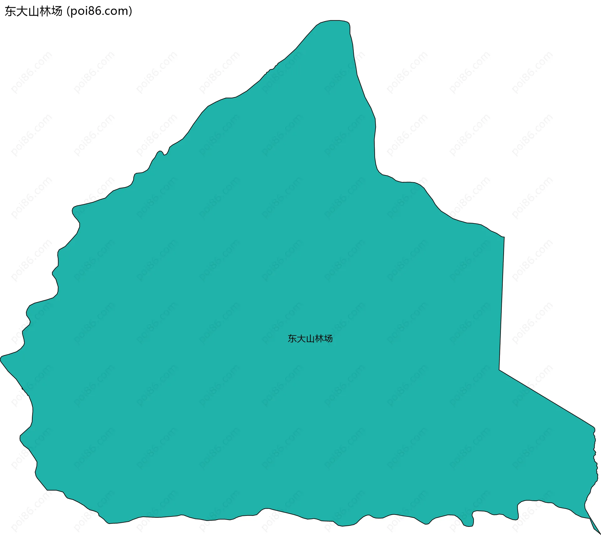 东大山林场边界地图