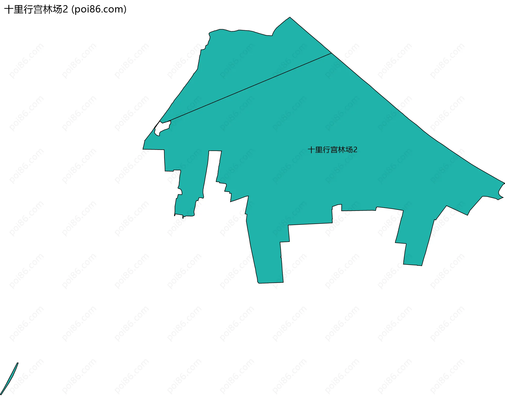 十里行宫林场2边界地图