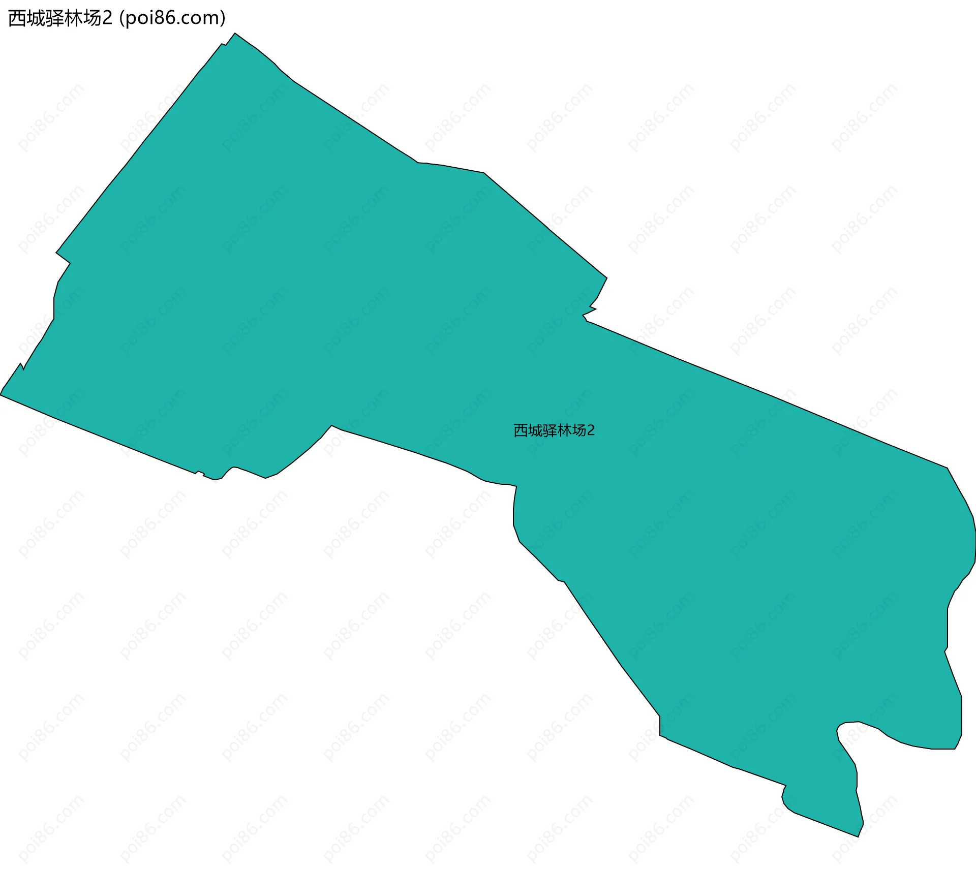 西城驿林场2边界地图