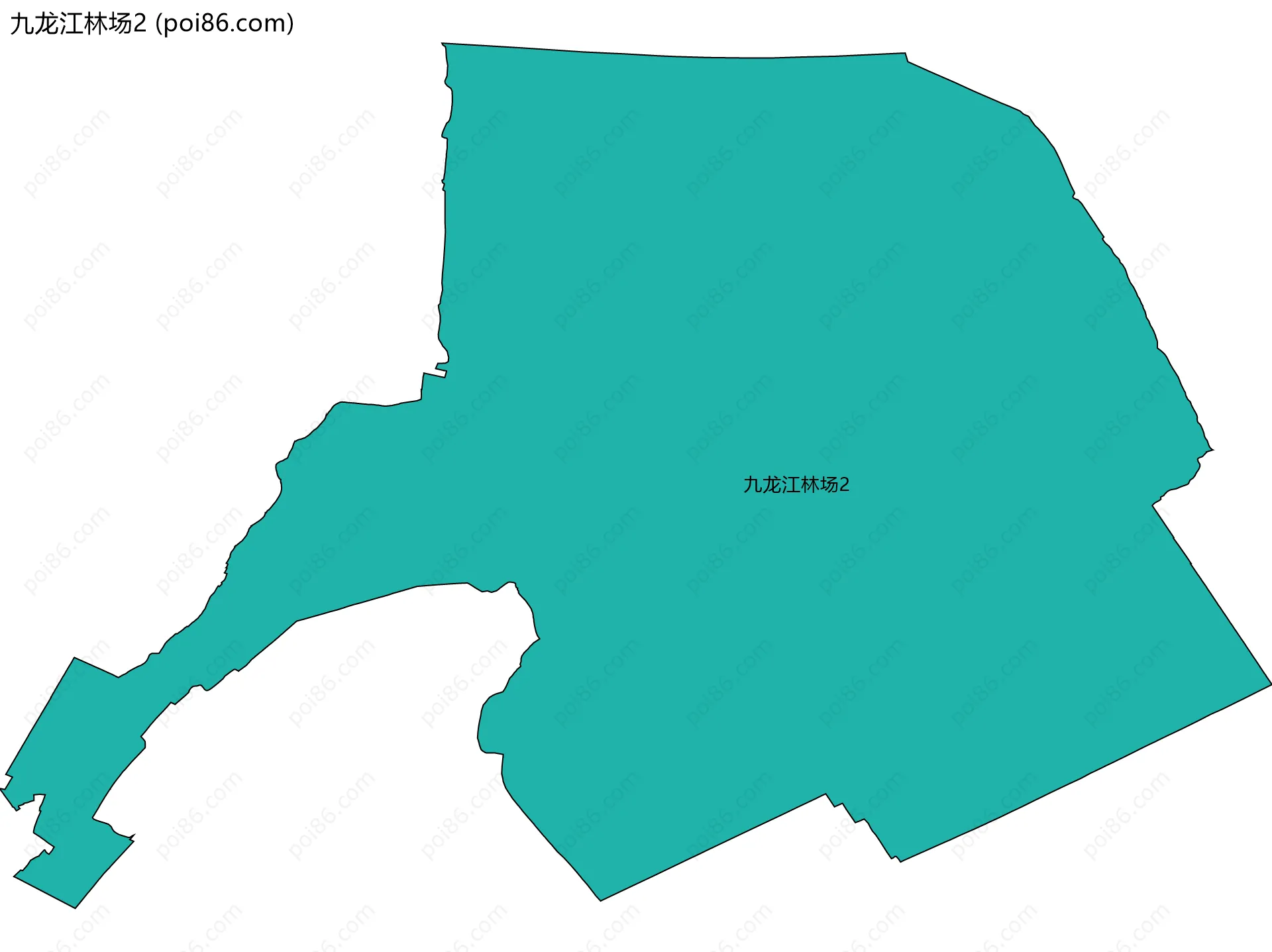九龙江林场2边界地图