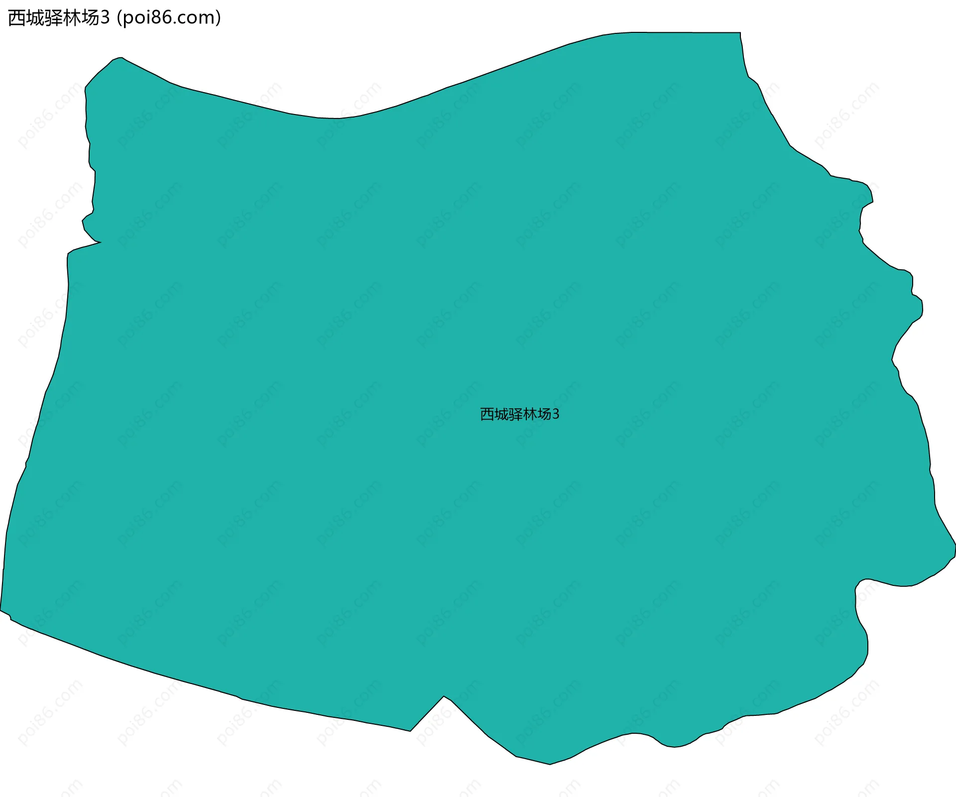 西城驿林场3边界地图