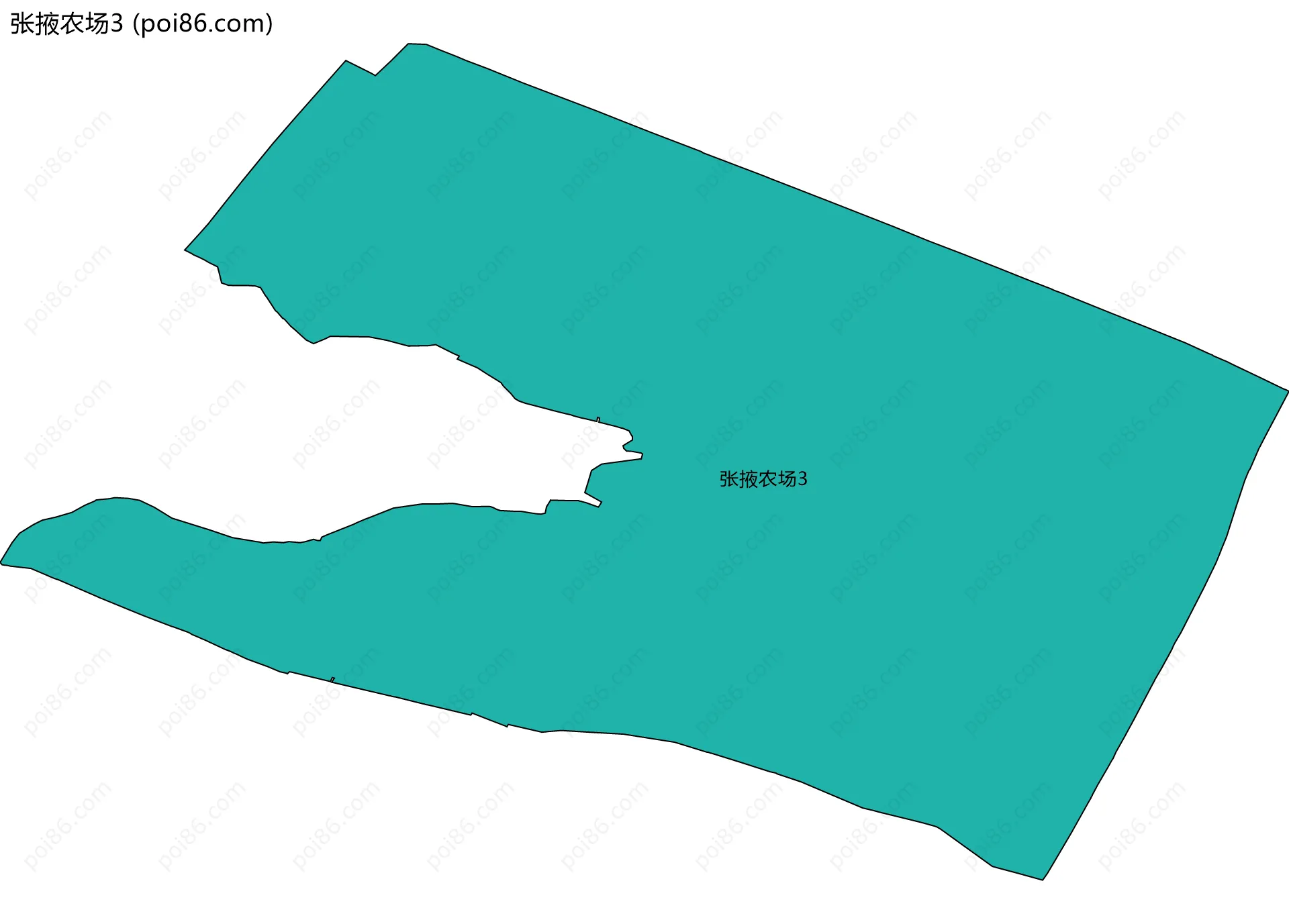 张掖农场3边界地图