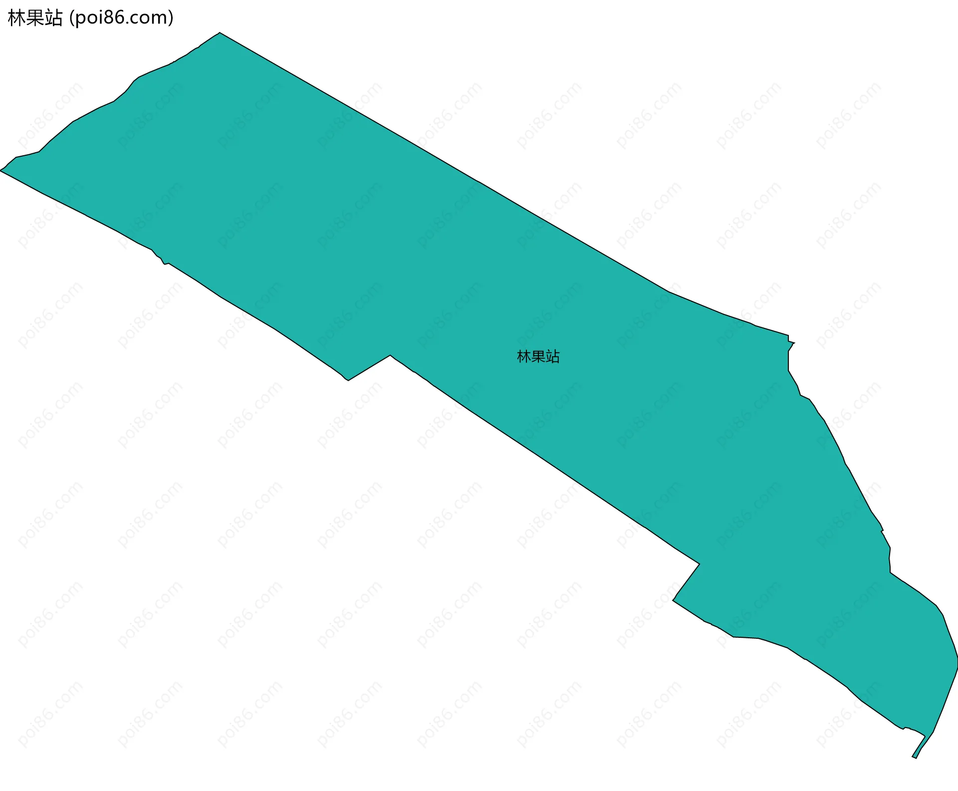 林果站边界地图
