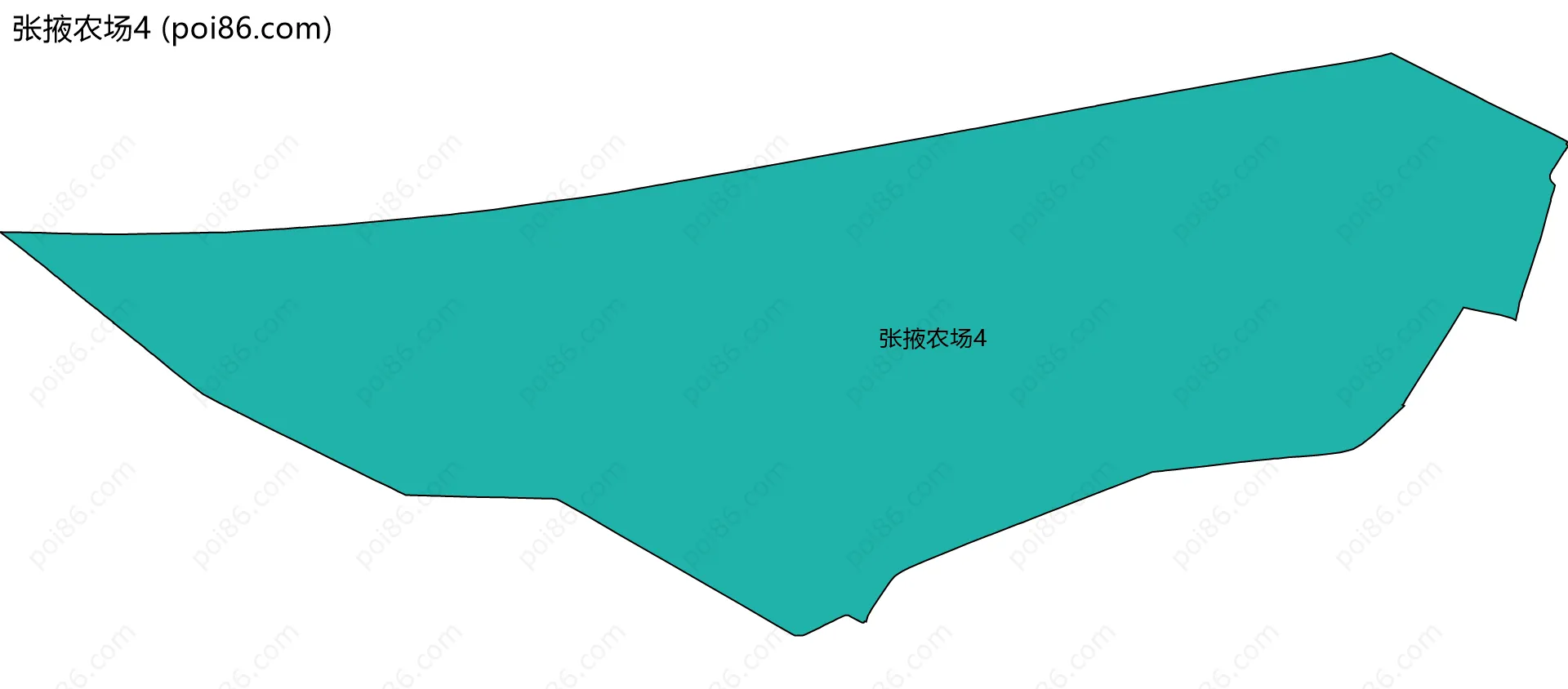 张掖农场4边界地图