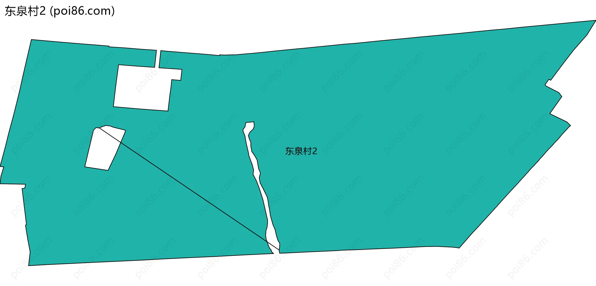 东泉村2边界地图