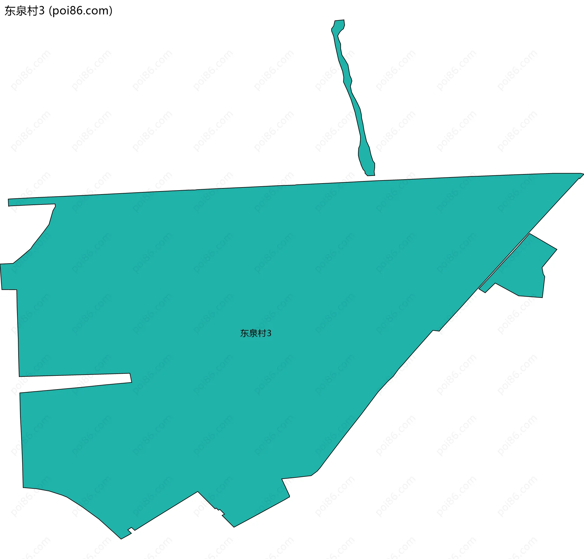 东泉村3边界地图