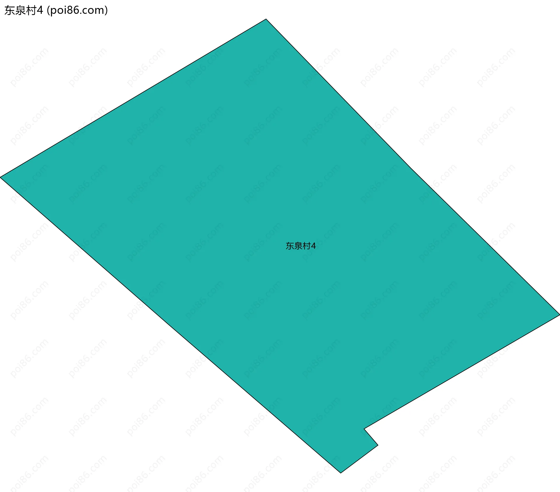 东泉村4边界地图