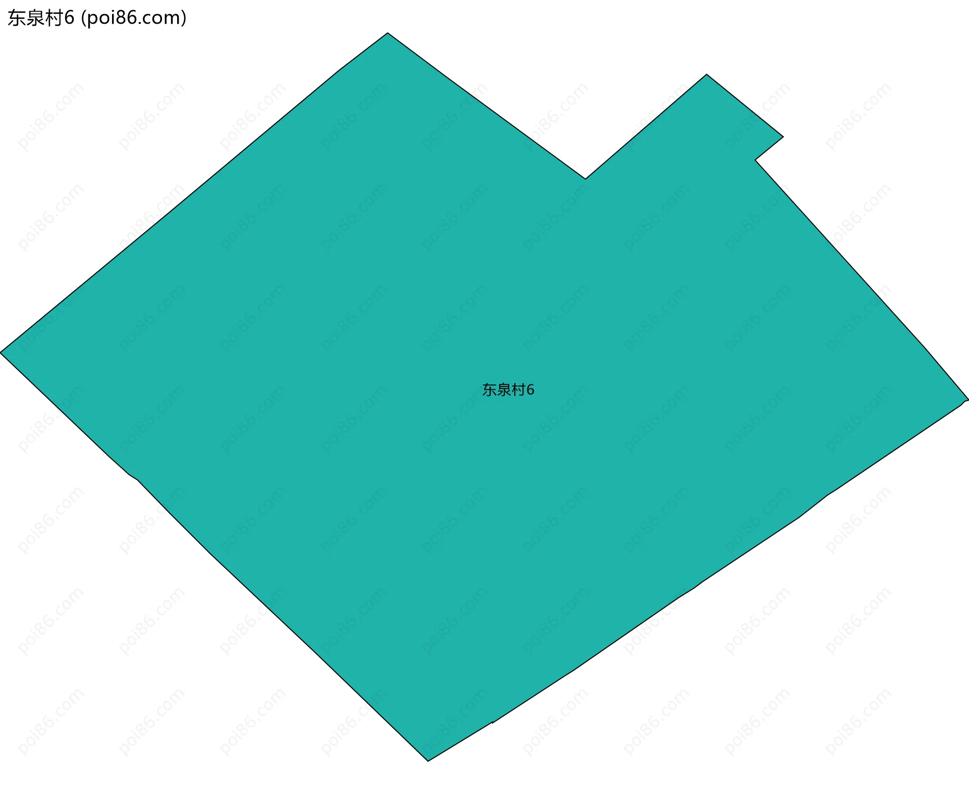 东泉村6边界地图