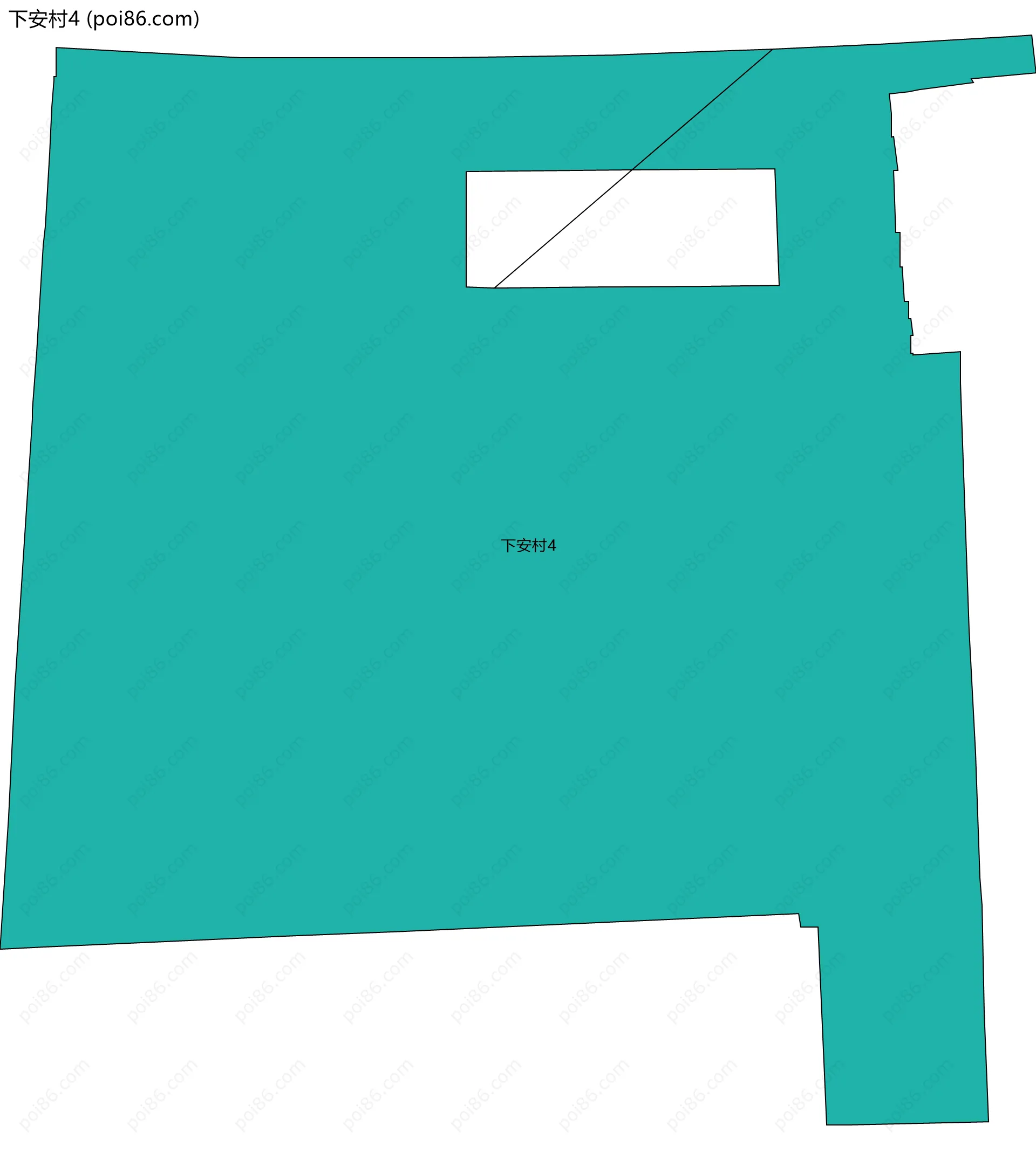 下安村4边界地图