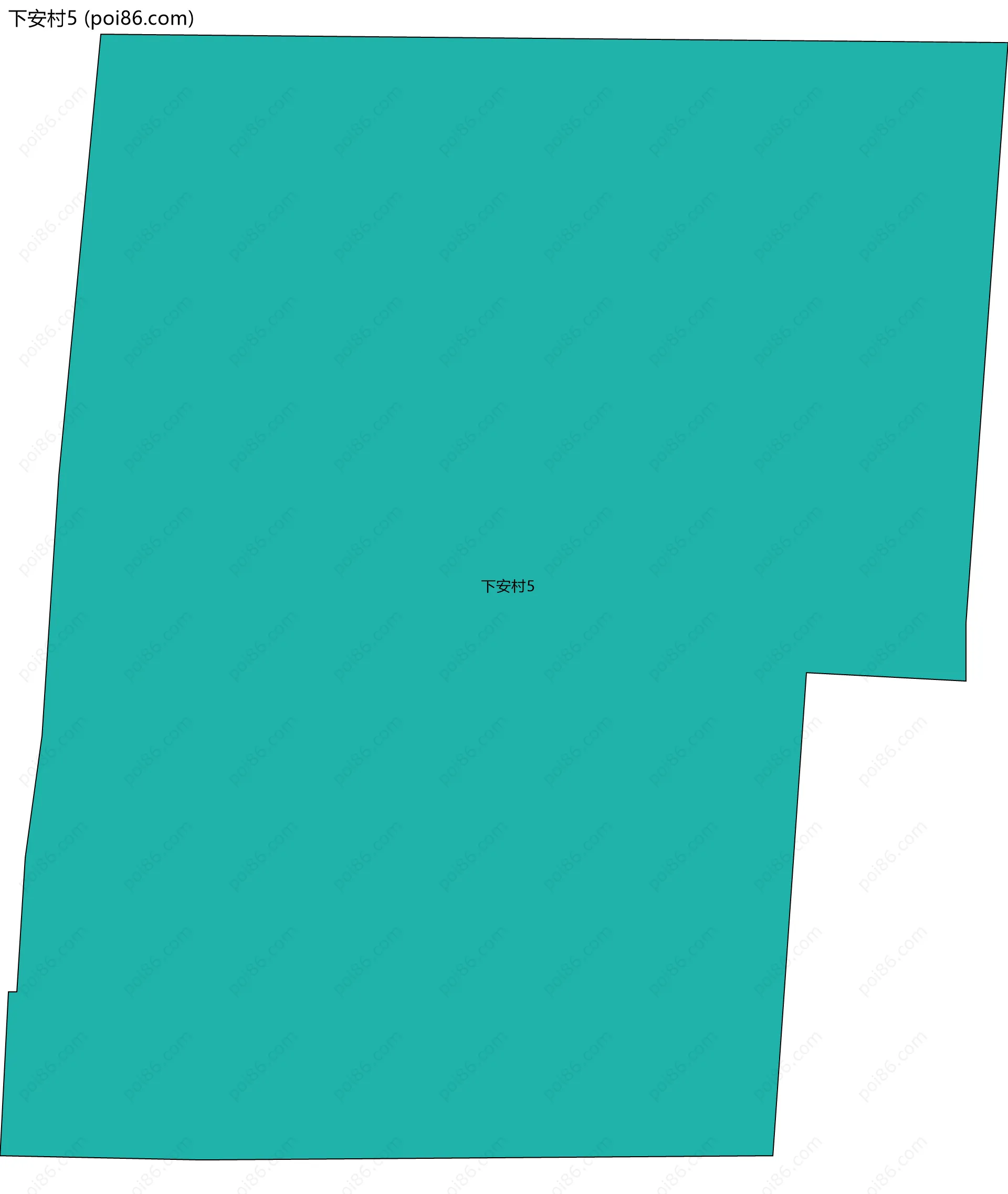 下安村5边界地图