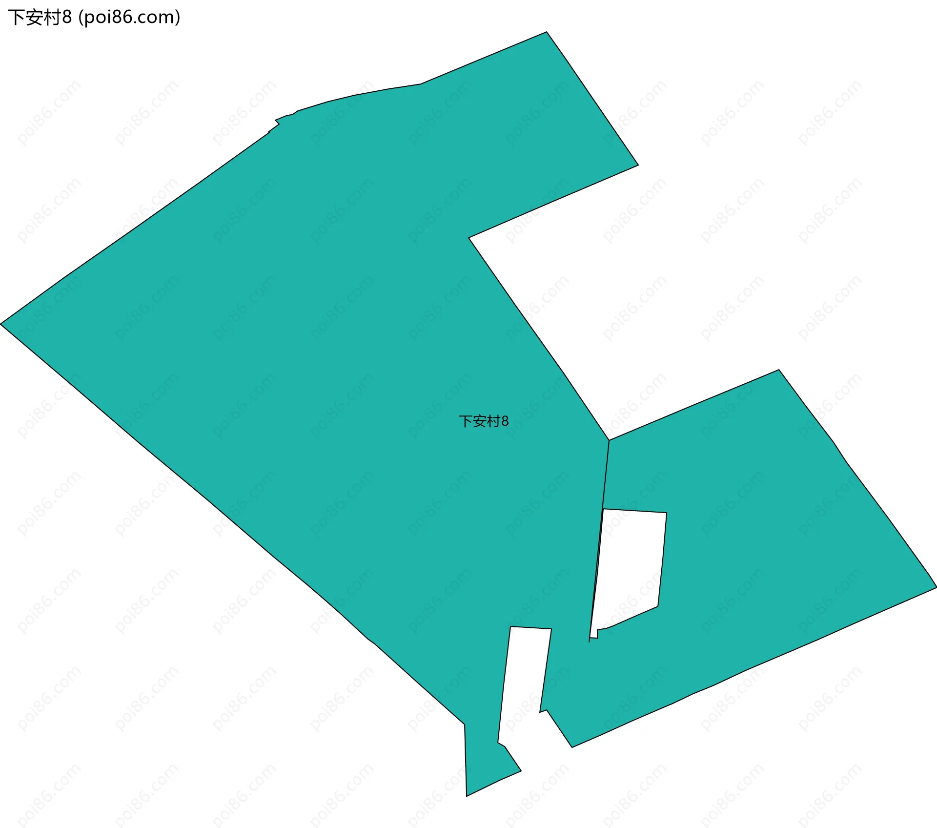 下安村8边界地图
