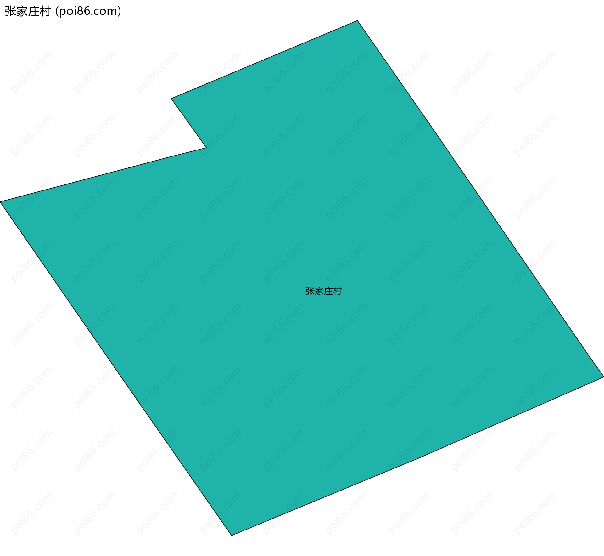 张家庄村边界地图