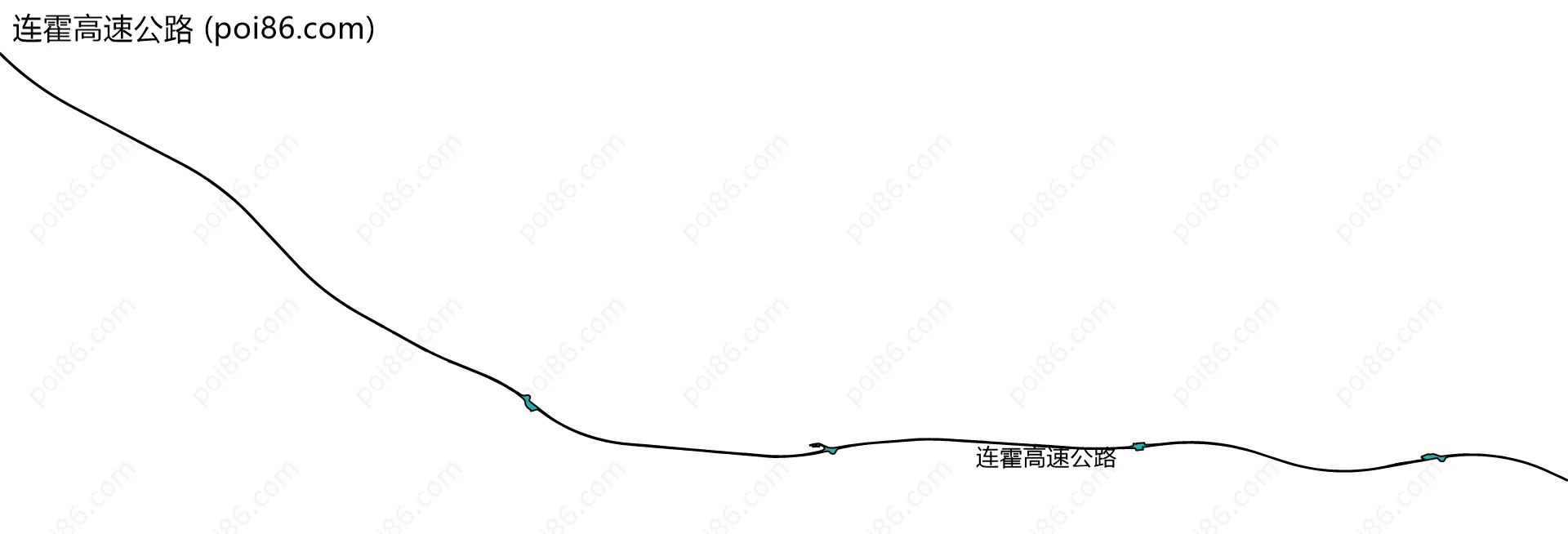 连霍高速公路边界地图