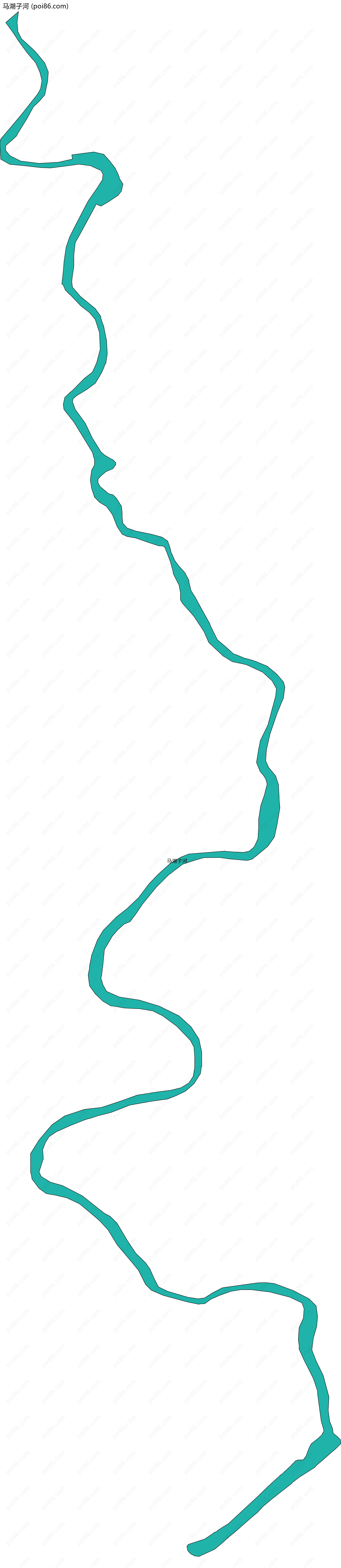 马湖子河边界地图