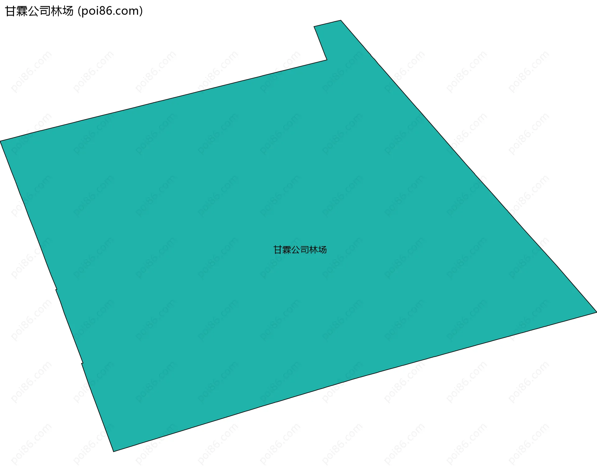甘霖公司林场边界地图