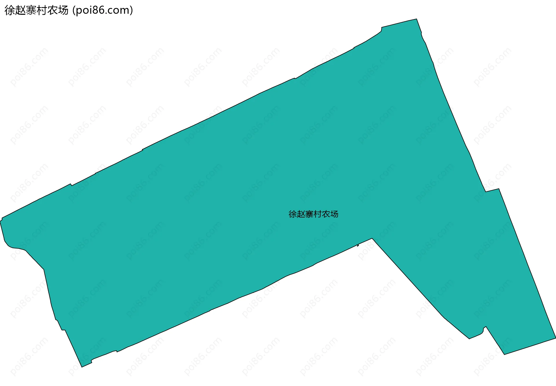 徐赵寨村农场边界地图