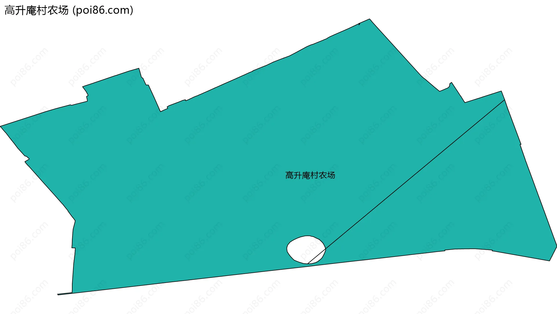 高升庵村农场边界地图