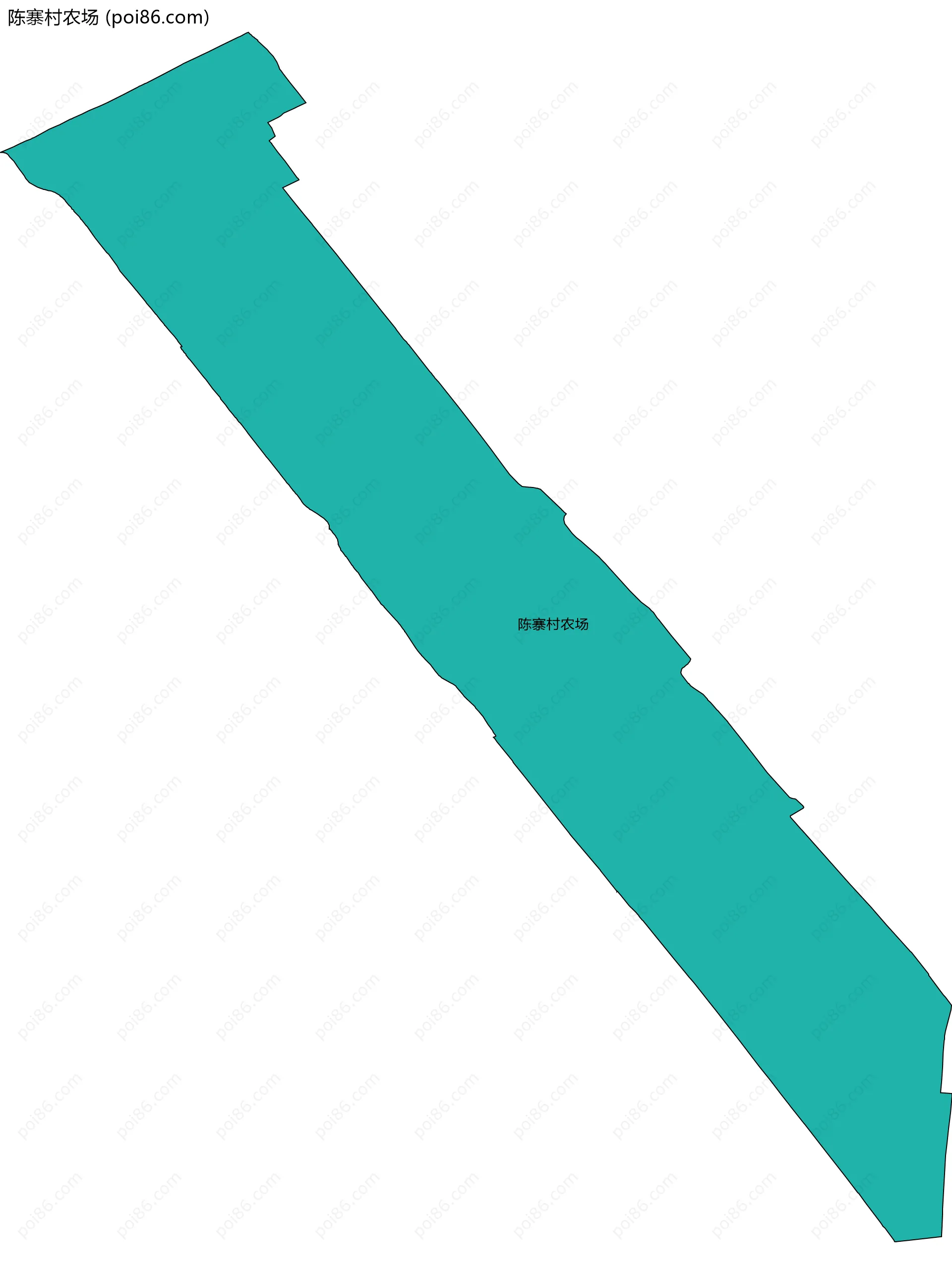 陈寨村农场边界地图