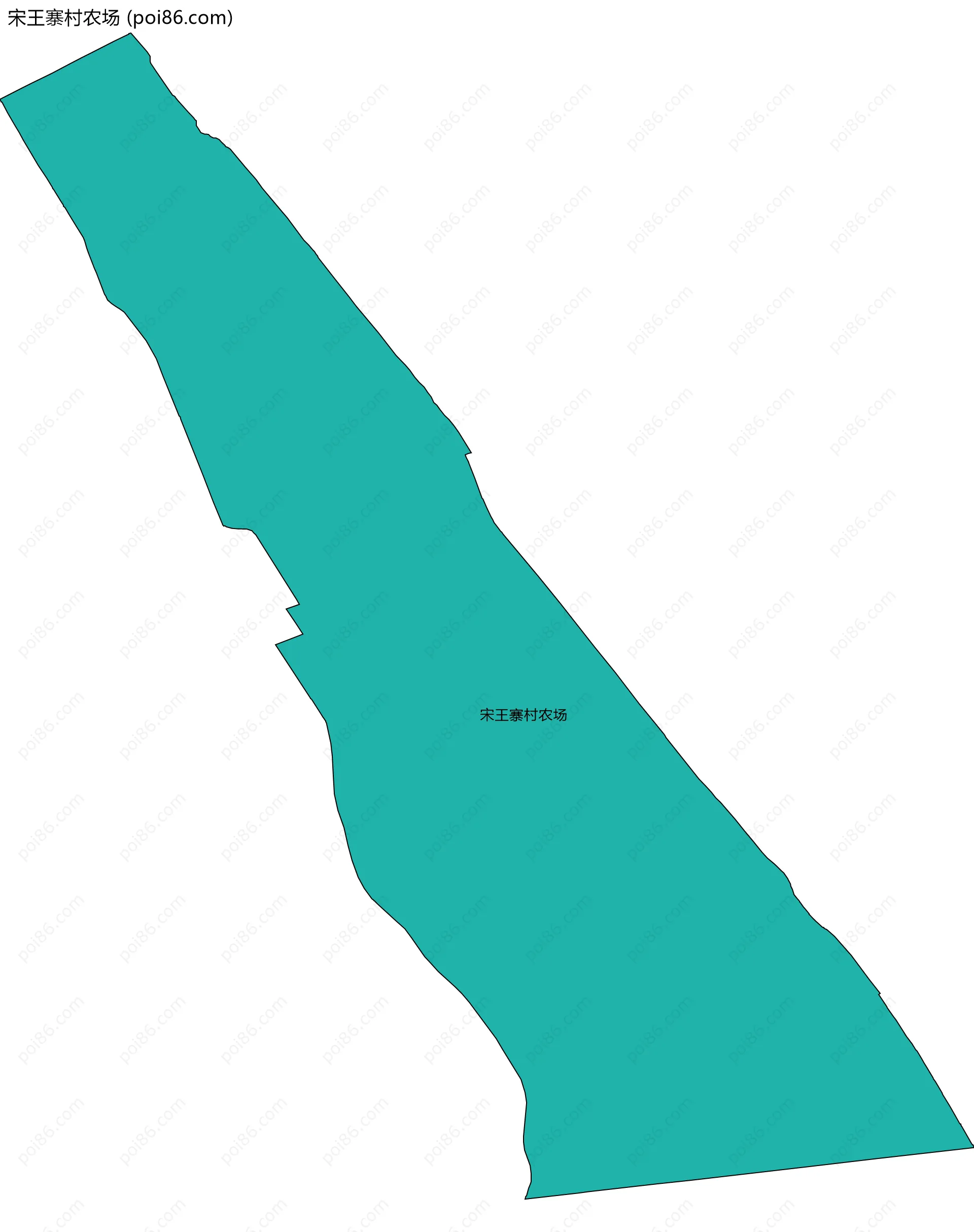 宋王寨村农场边界地图