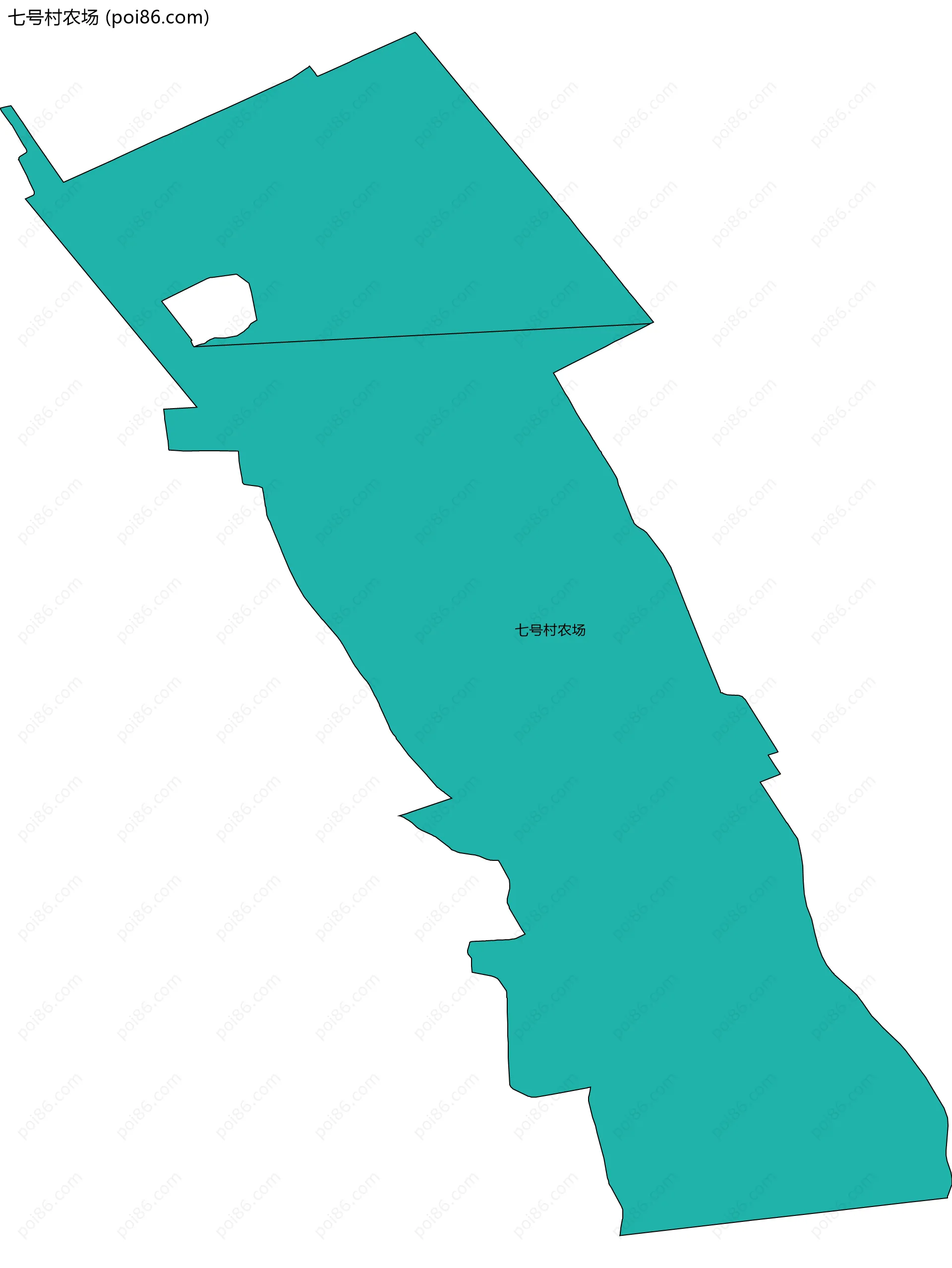七号村农场边界地图