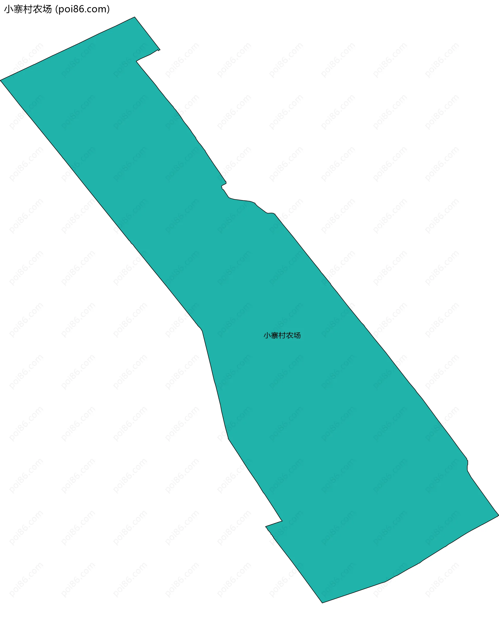 小寨村农场边界地图