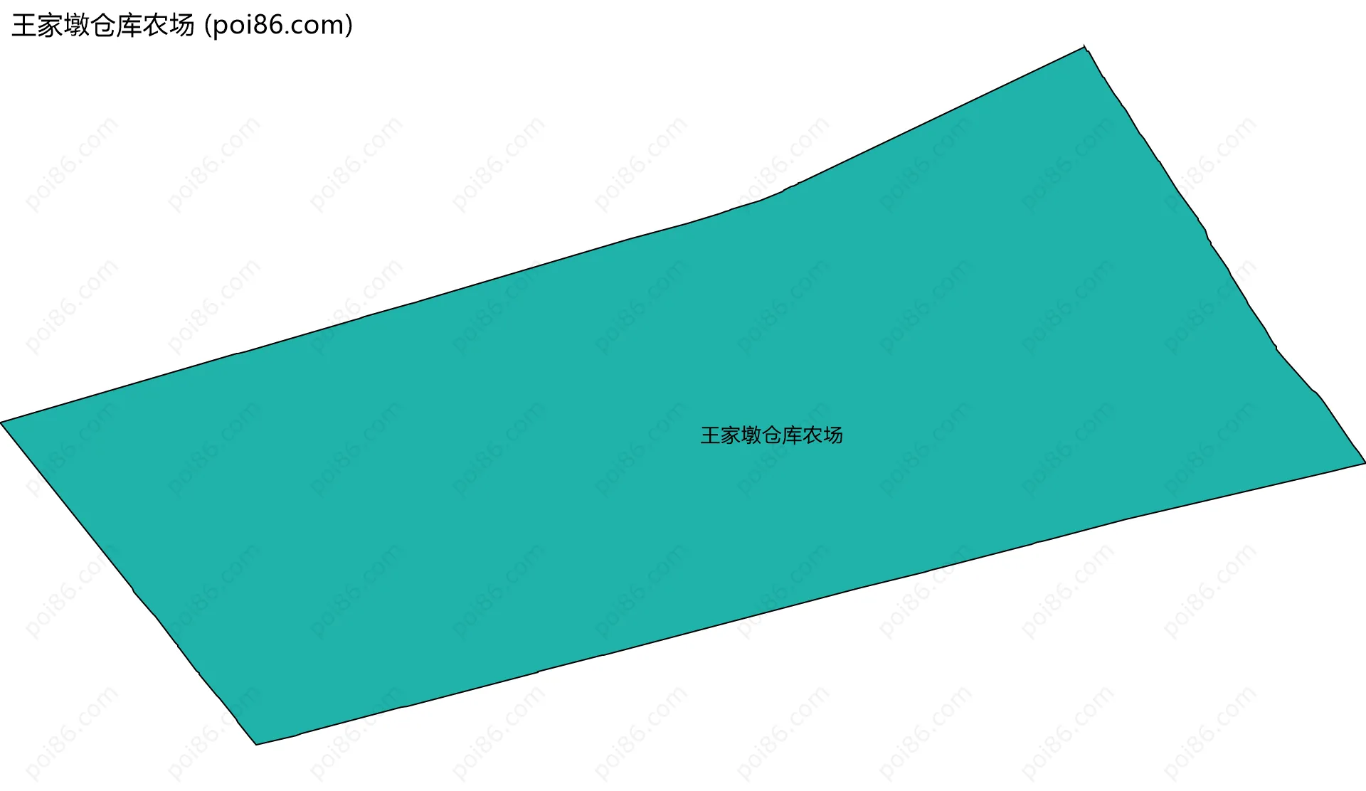 王家墩仓库农场边界地图