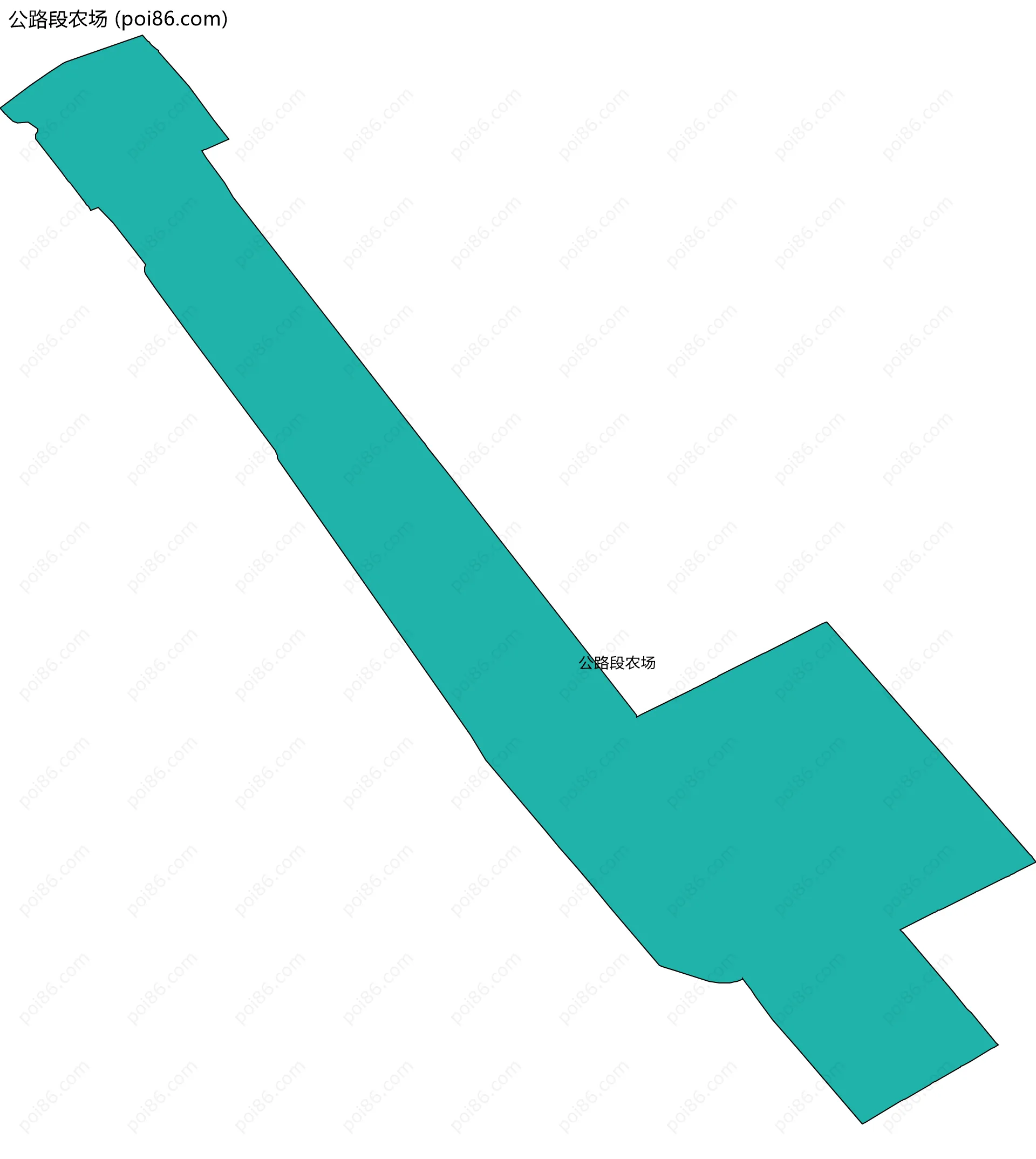 公路段农场边界地图