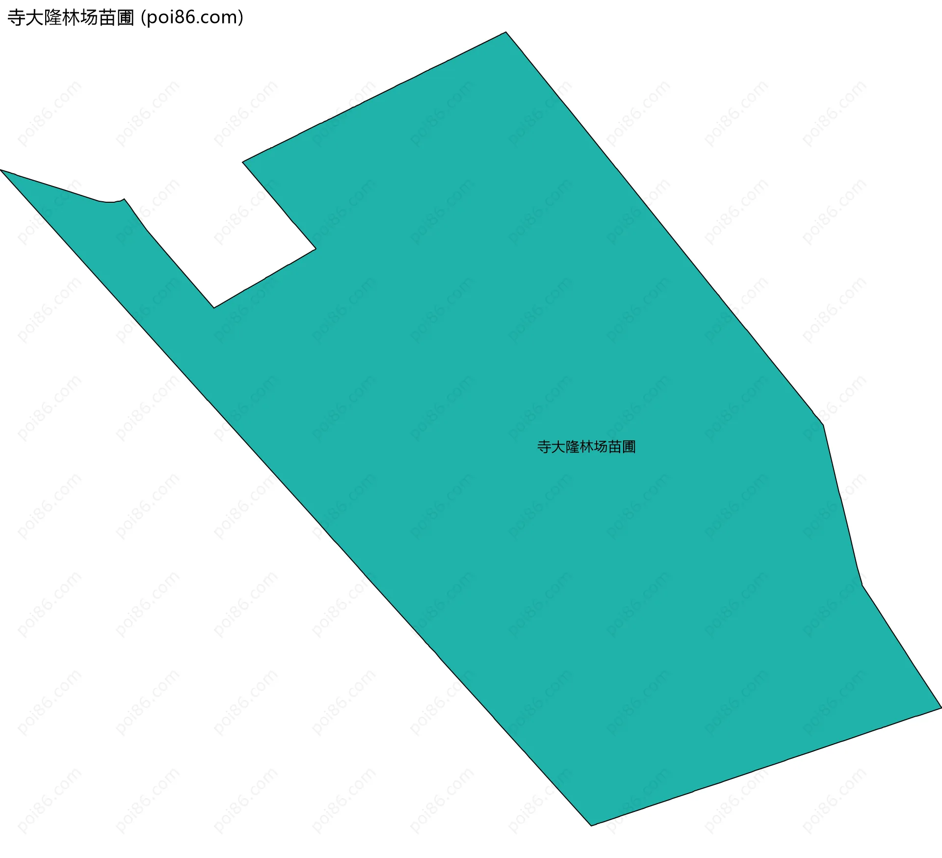 寺大隆林场苗圃边界地图