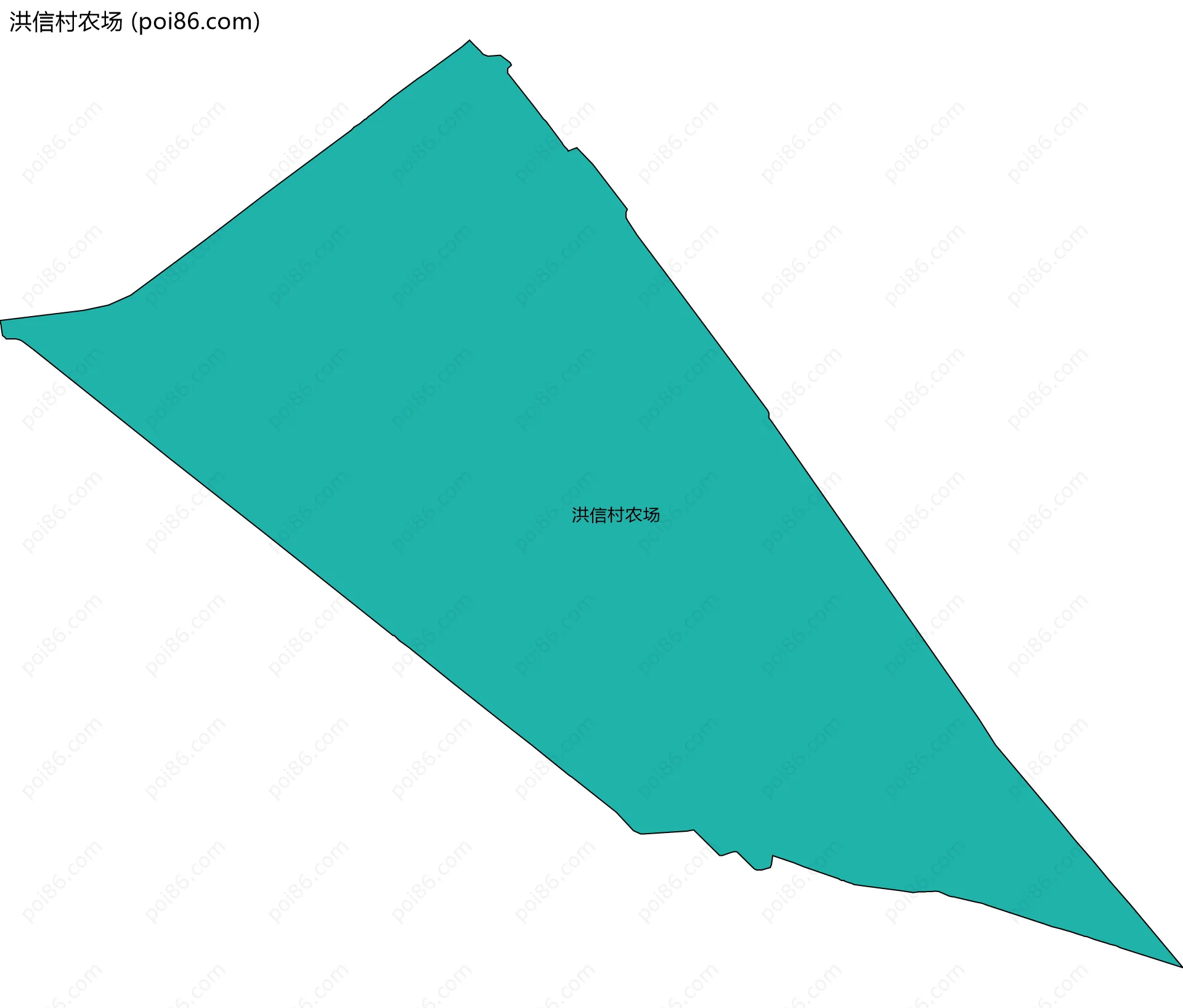洪信村农场边界地图