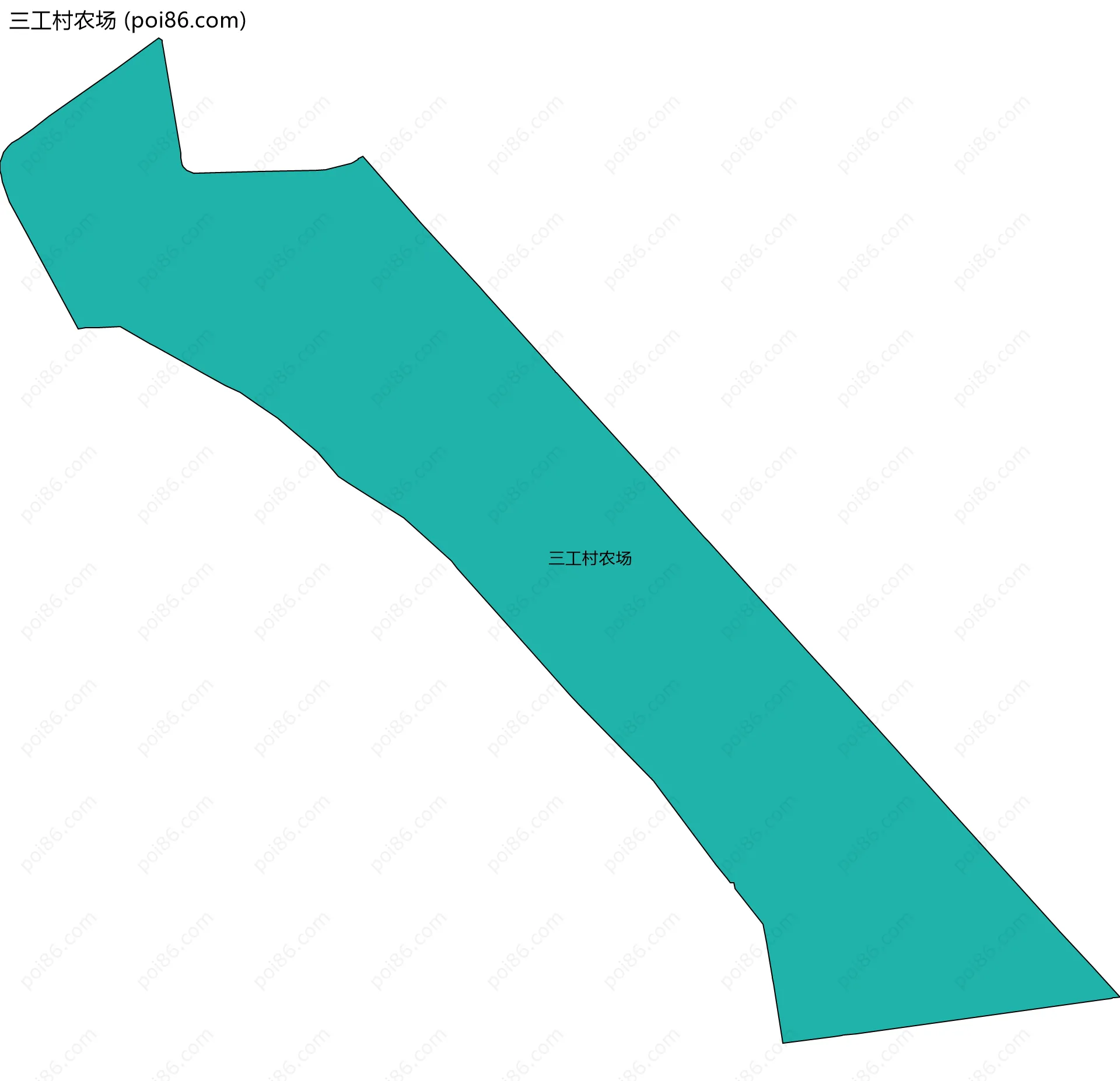 三工村农场边界地图